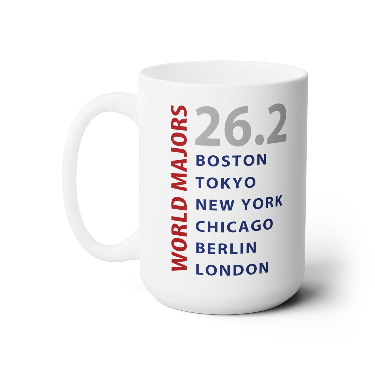 Marathon Majors List Ceramic Mug 15oz