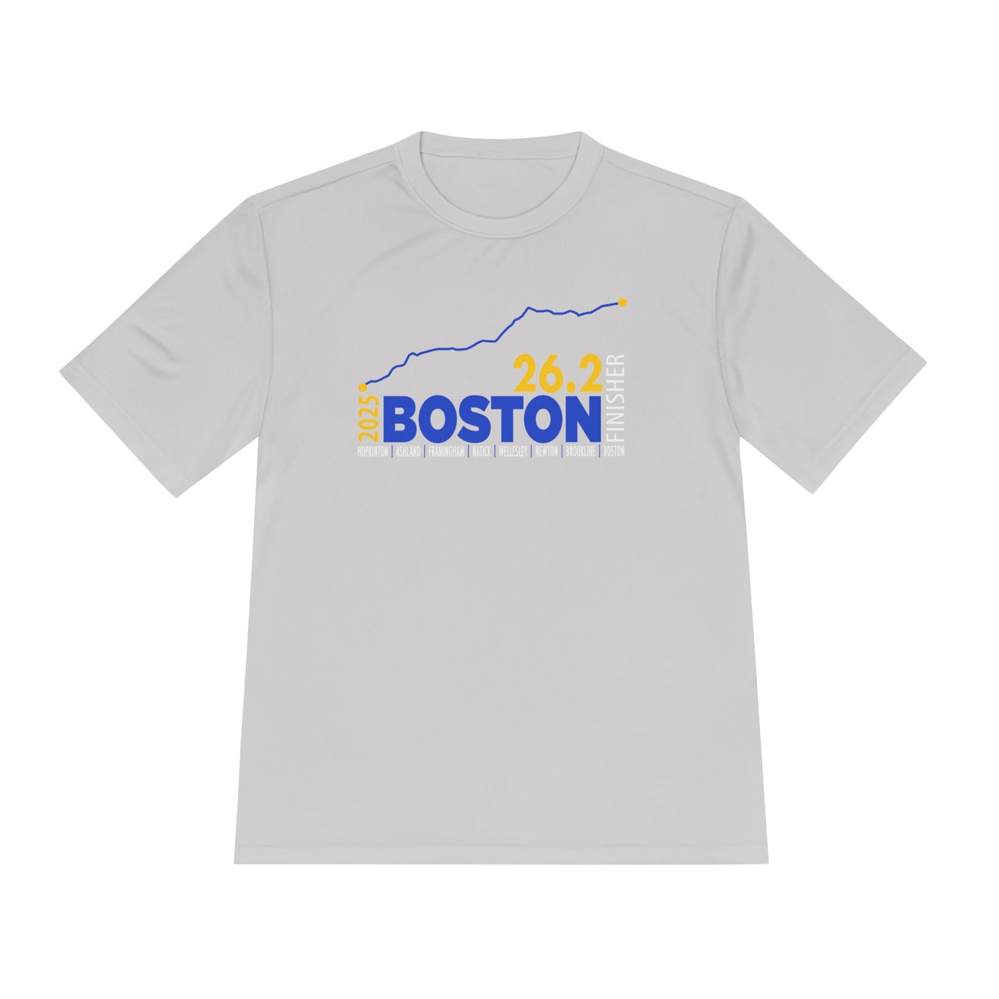 2025 Boston 26.2 Finisher Tee, Unisex Running Shirt, Moisture Wicking Sports Apparel, Fitness Gear, Gift for Runners