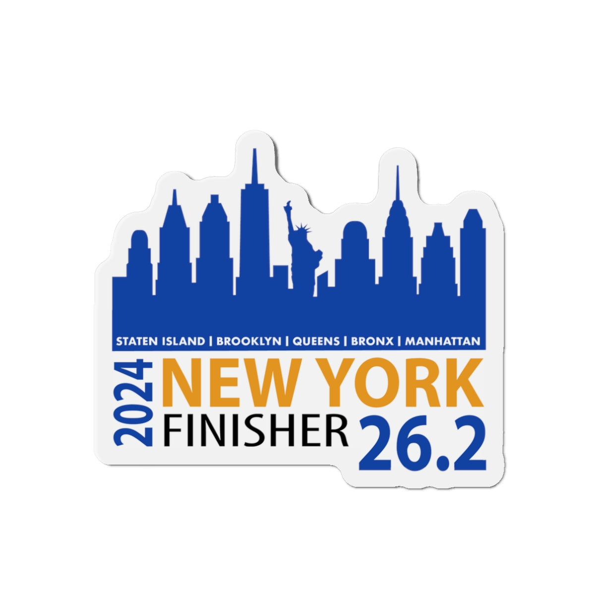 2024 NYC finisher Finisher Kiss-Cut Magnets