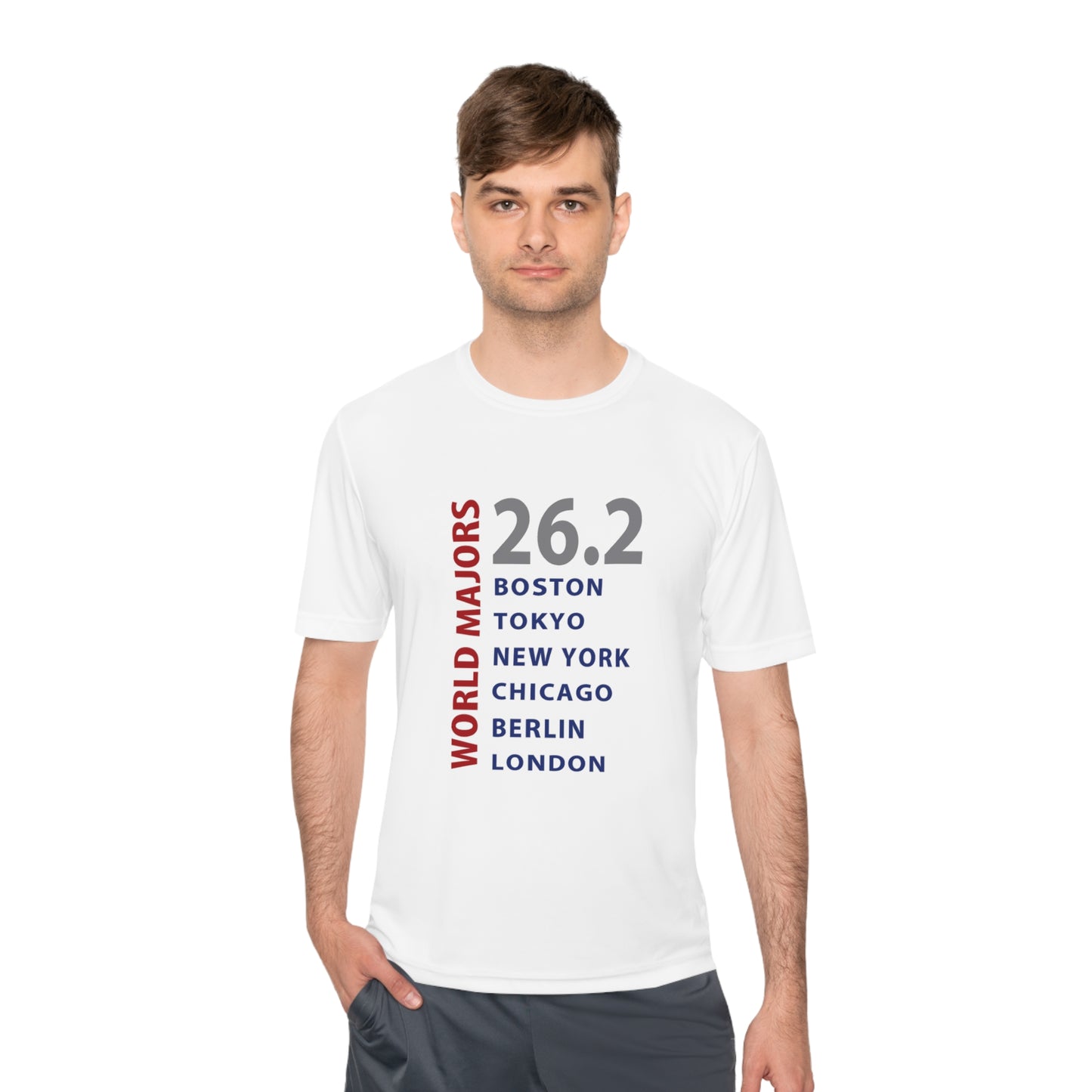 Marathon Majors List Unisex Moisture Wicking Tee