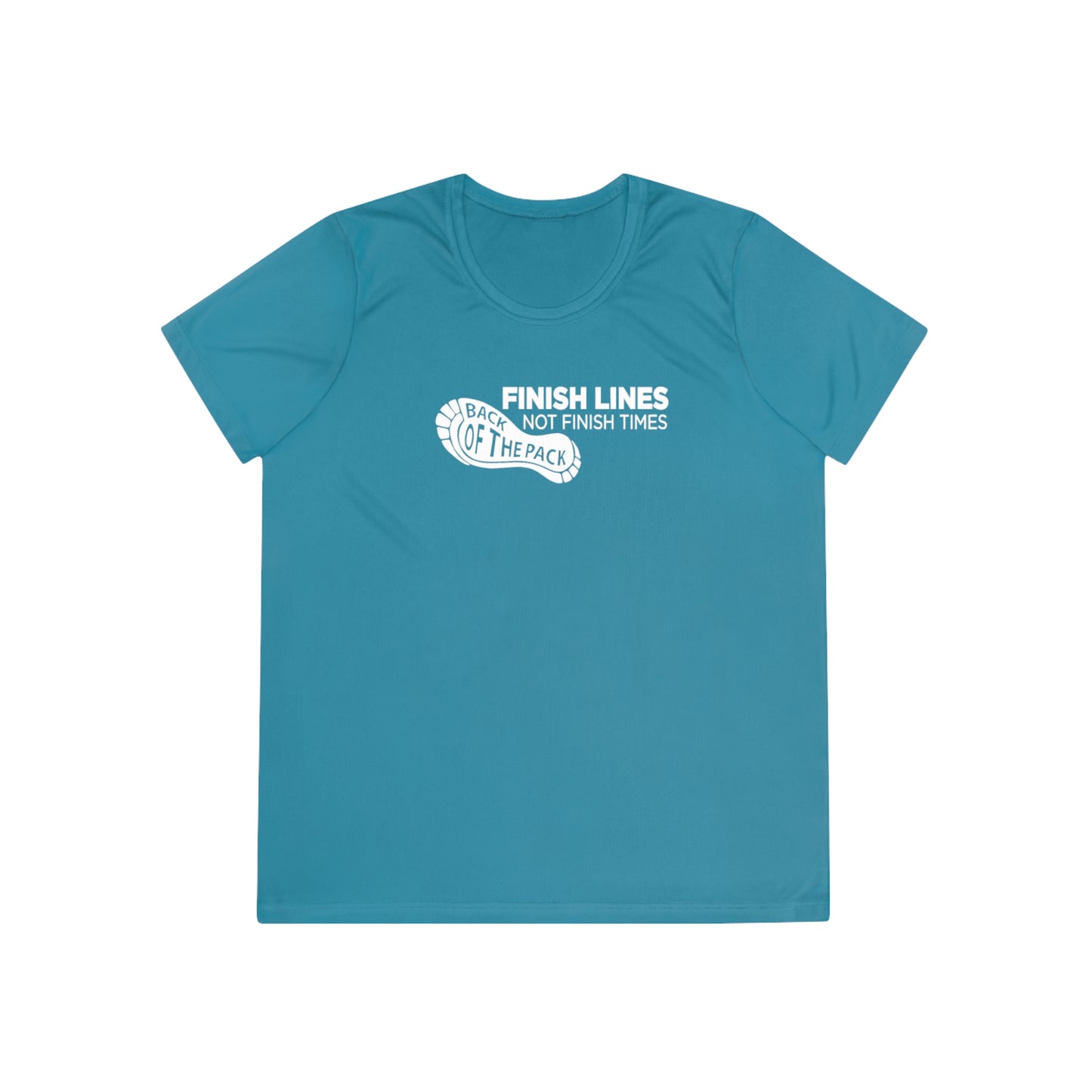 Back of the pack slogan Ladies Competitor Tee