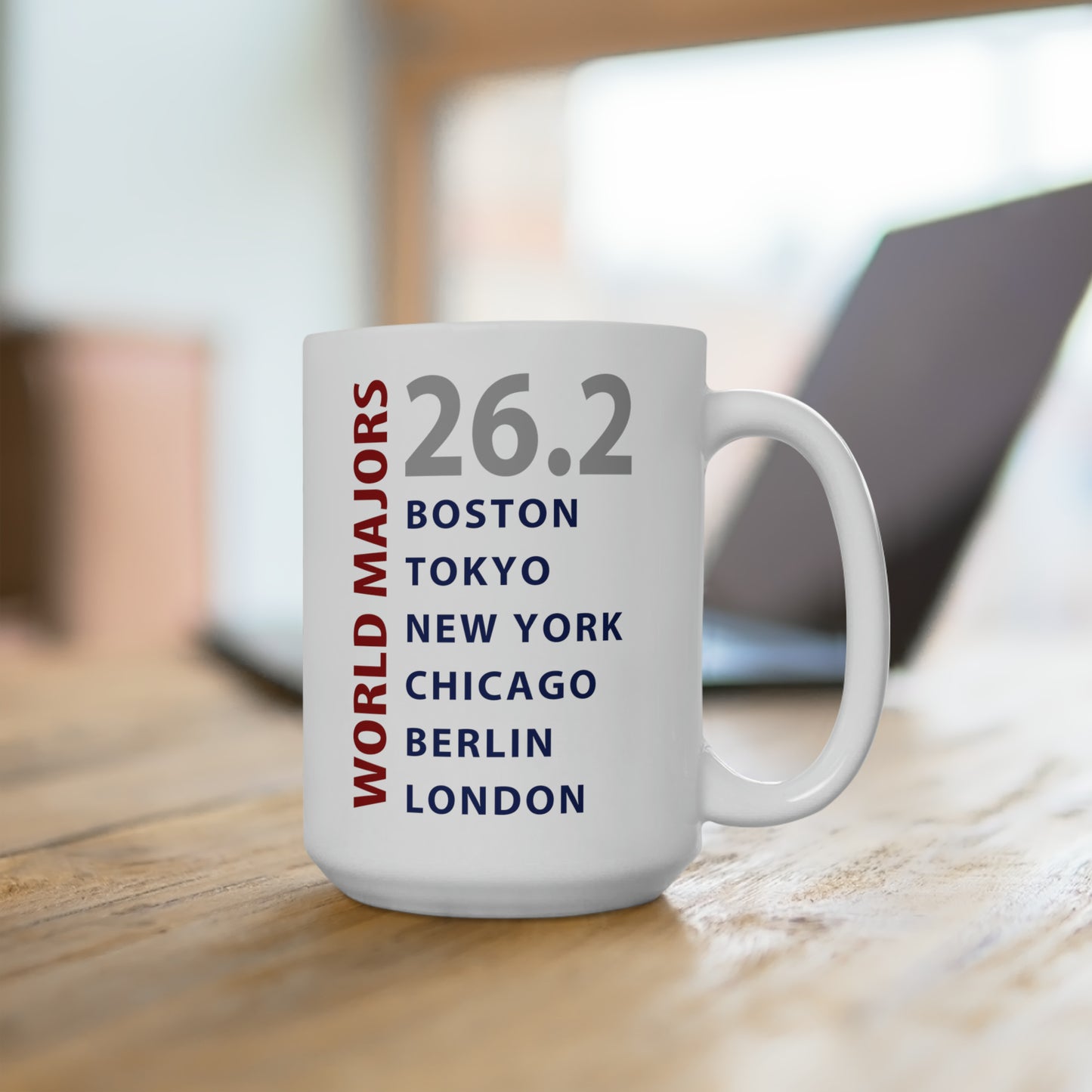 Marathon Majors List Ceramic Mug 15oz