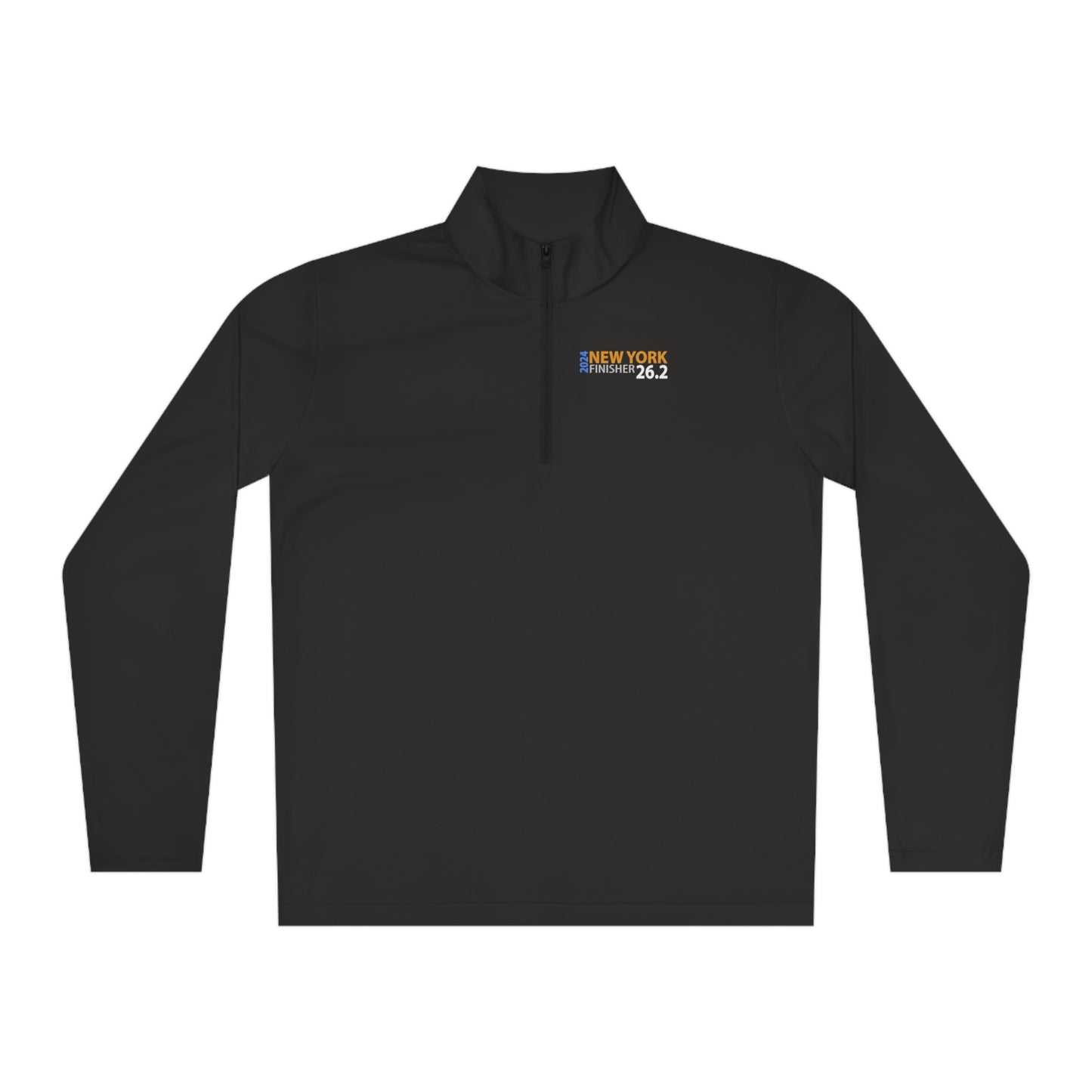 2024 NYC Finisher Unisex Quarter-Zip Pullover-Runs Large Check Size chart