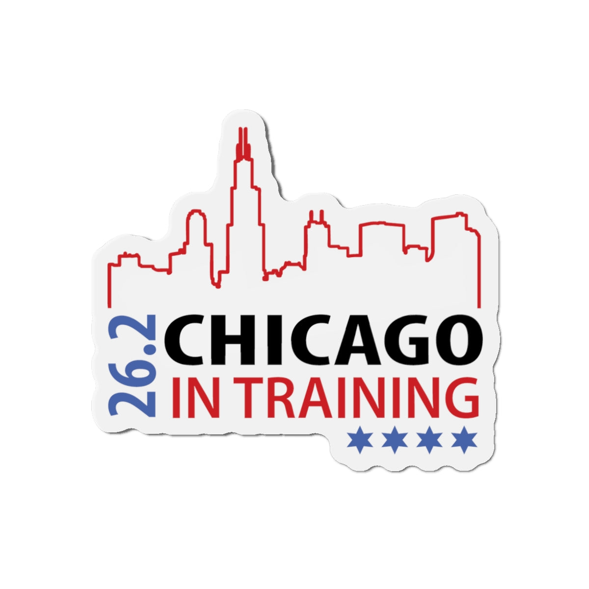Chicago 26.2 in training Die-Cut Magnets