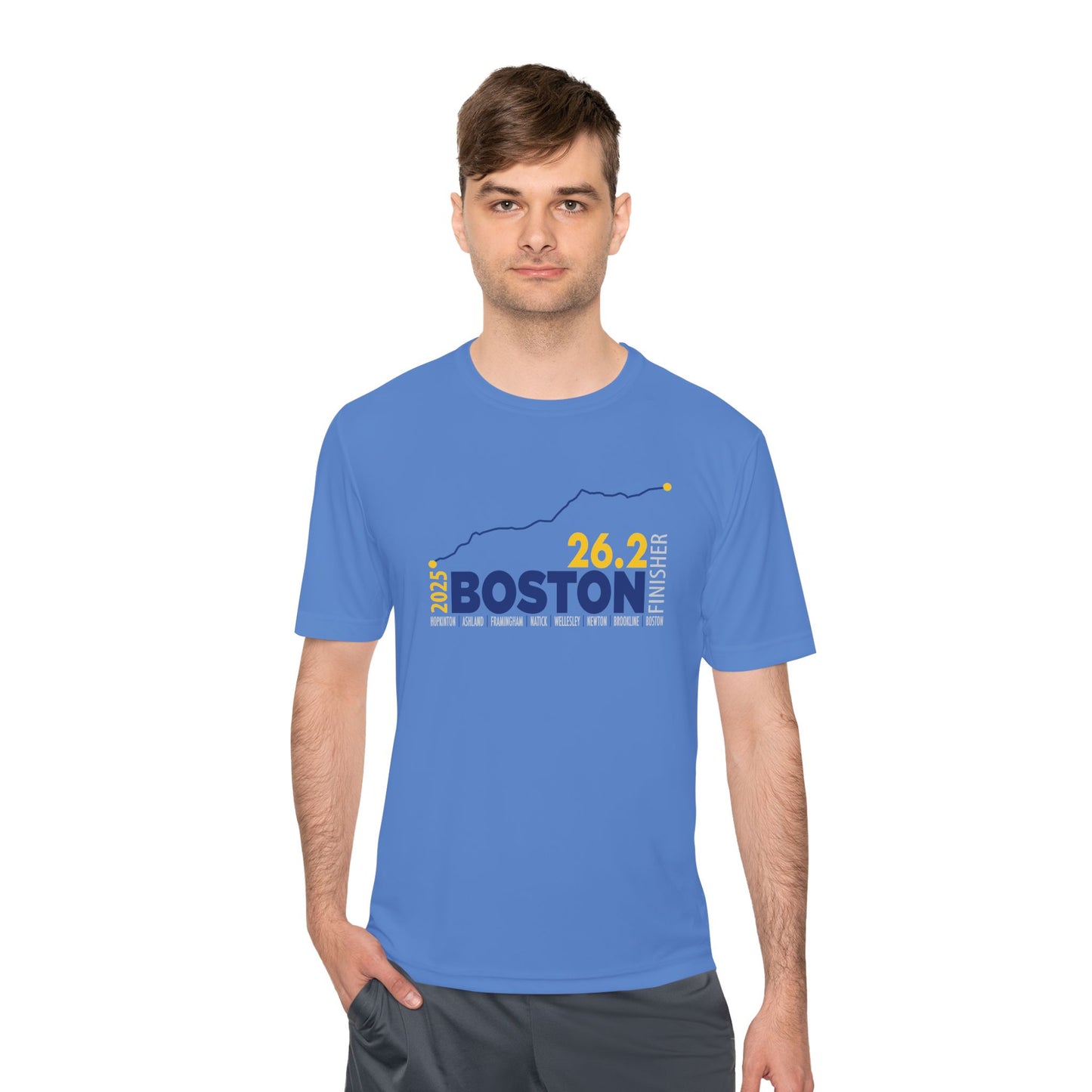2025 Boston 26.2 Finisher Tee, Unisex Running Shirt, Moisture Wicking Sports Apparel, Fitness Gear, Gift for Runners
