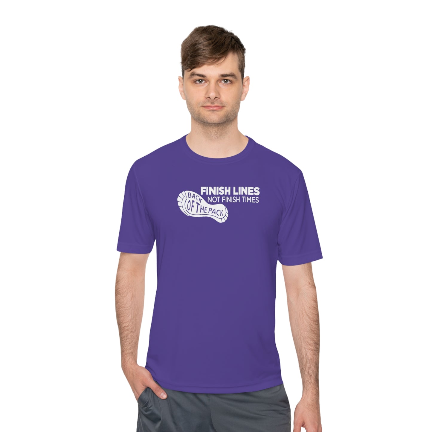 Back of the pack slogan Unisex Moisture Wicking Tee
