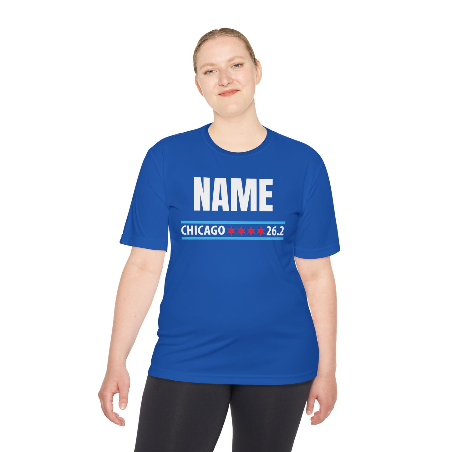 Customizable Chicago Marathon Moisture Wicking Tee, Running Shirt, Gift for Runners, Sports Apparel, Marathon Shirt, Fitness Gift