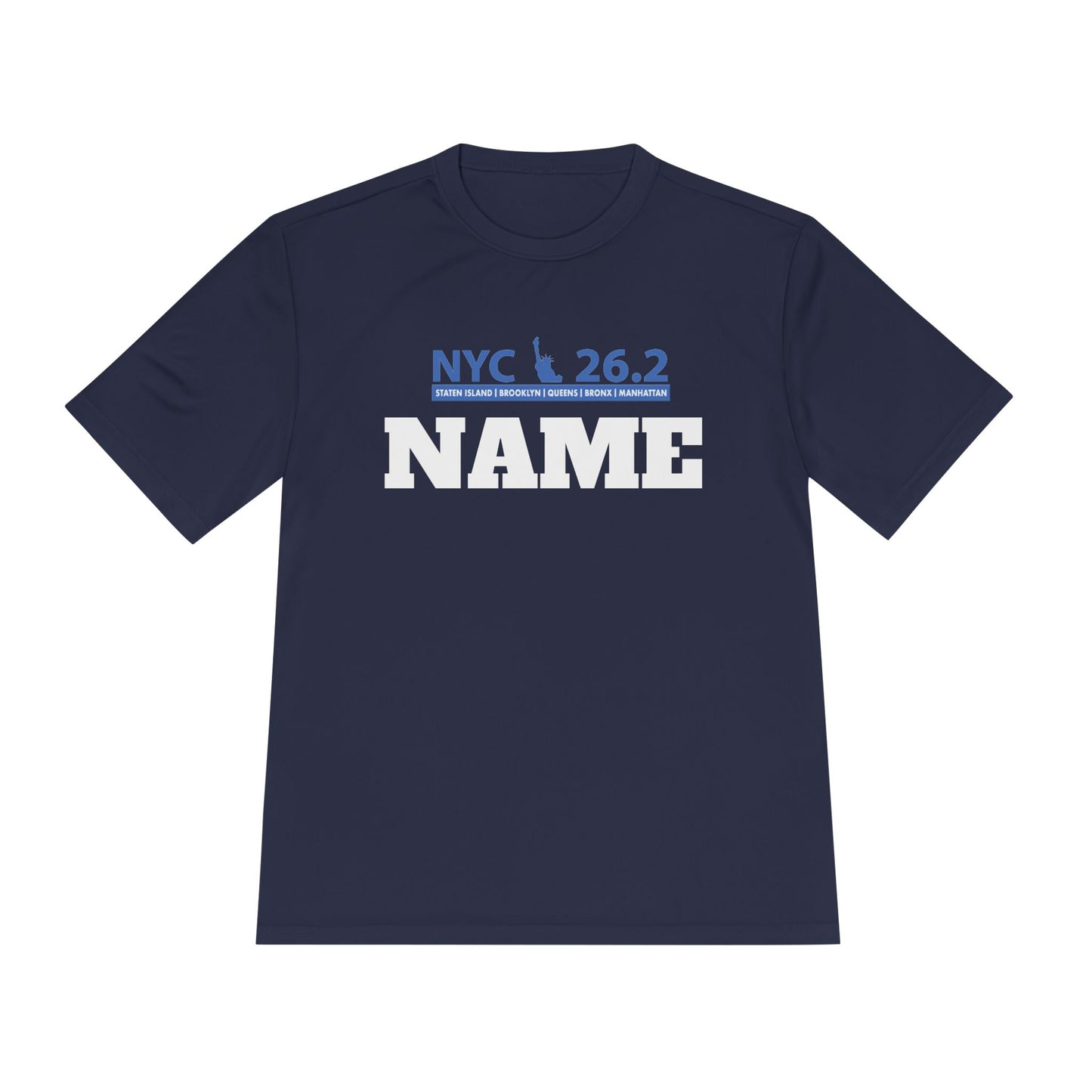 Customizable Marathon Moisture Wicking Tee, NYC, Running Shirt, Gift for Runners, Sports Apparel, Marathon Shirt, Fitness Gift