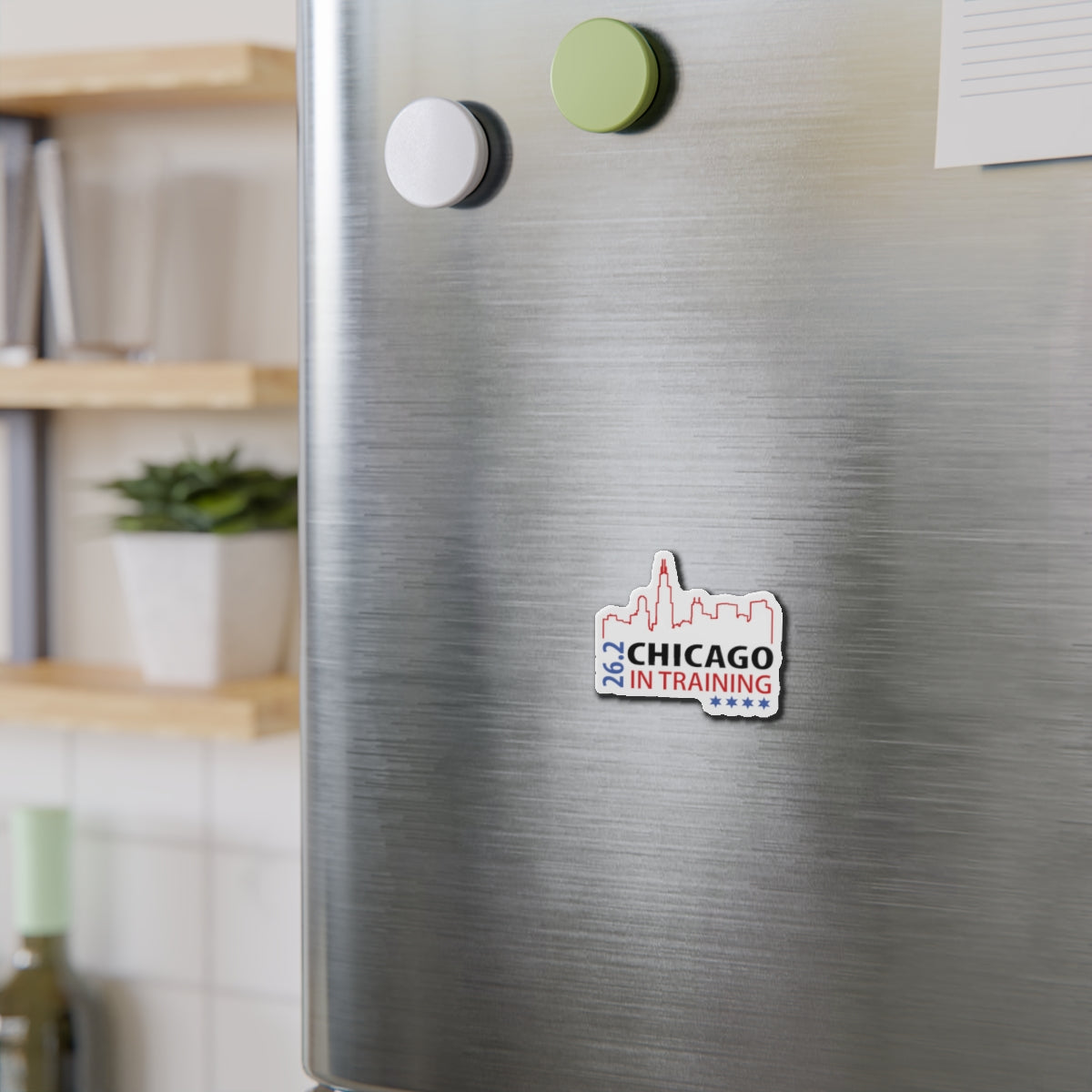 Chicago 26.2 in training Die-Cut Magnets