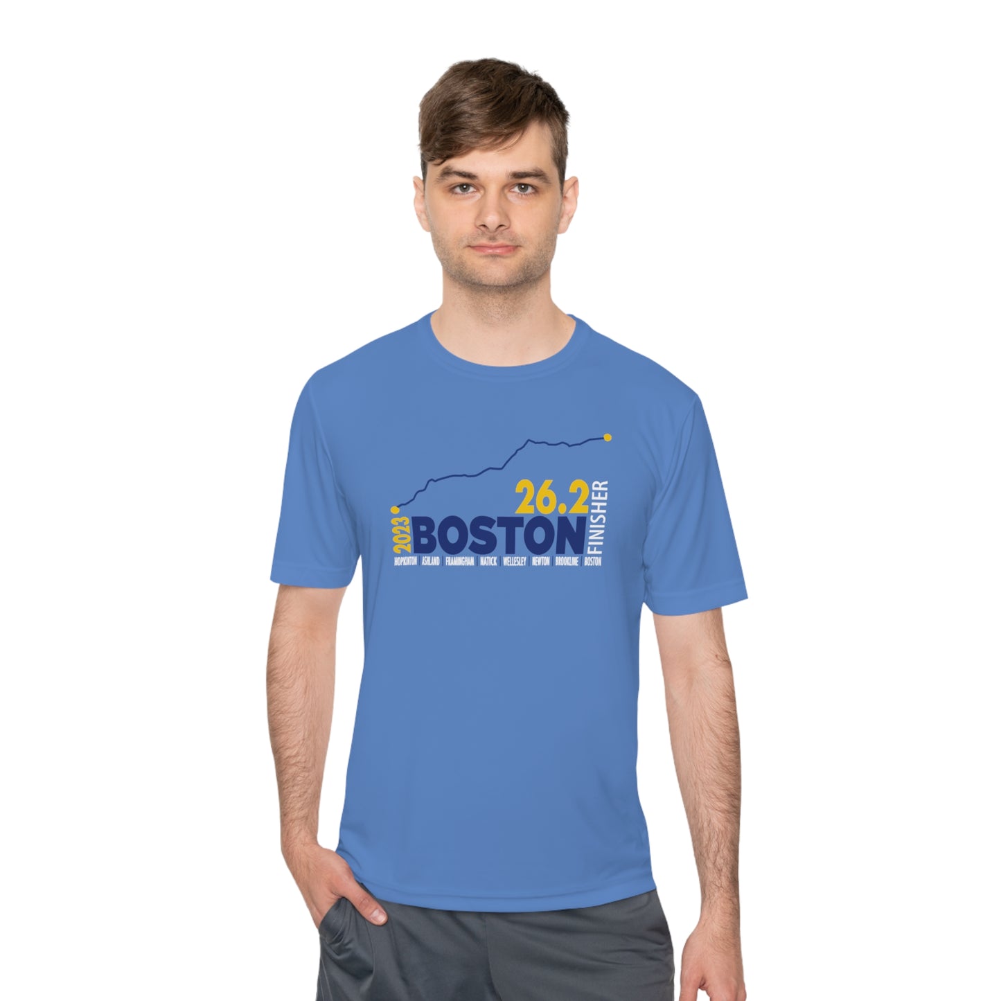 26.2 Boston 2023 finisher Unisex Moisture Wicking Tee