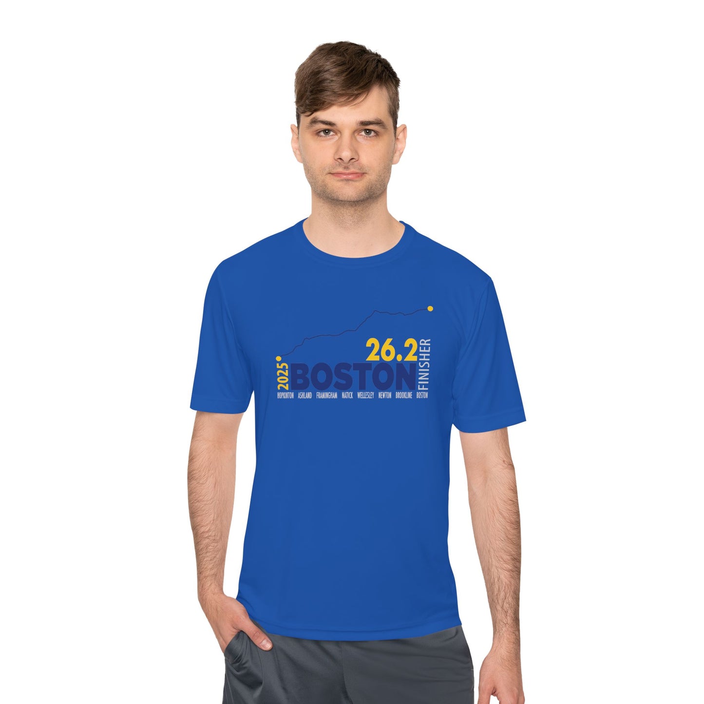 2025 Boston 26.2 Finisher Tee, Unisex Running Shirt, Moisture Wicking Sports Apparel, Fitness Gear, Gift for Runners