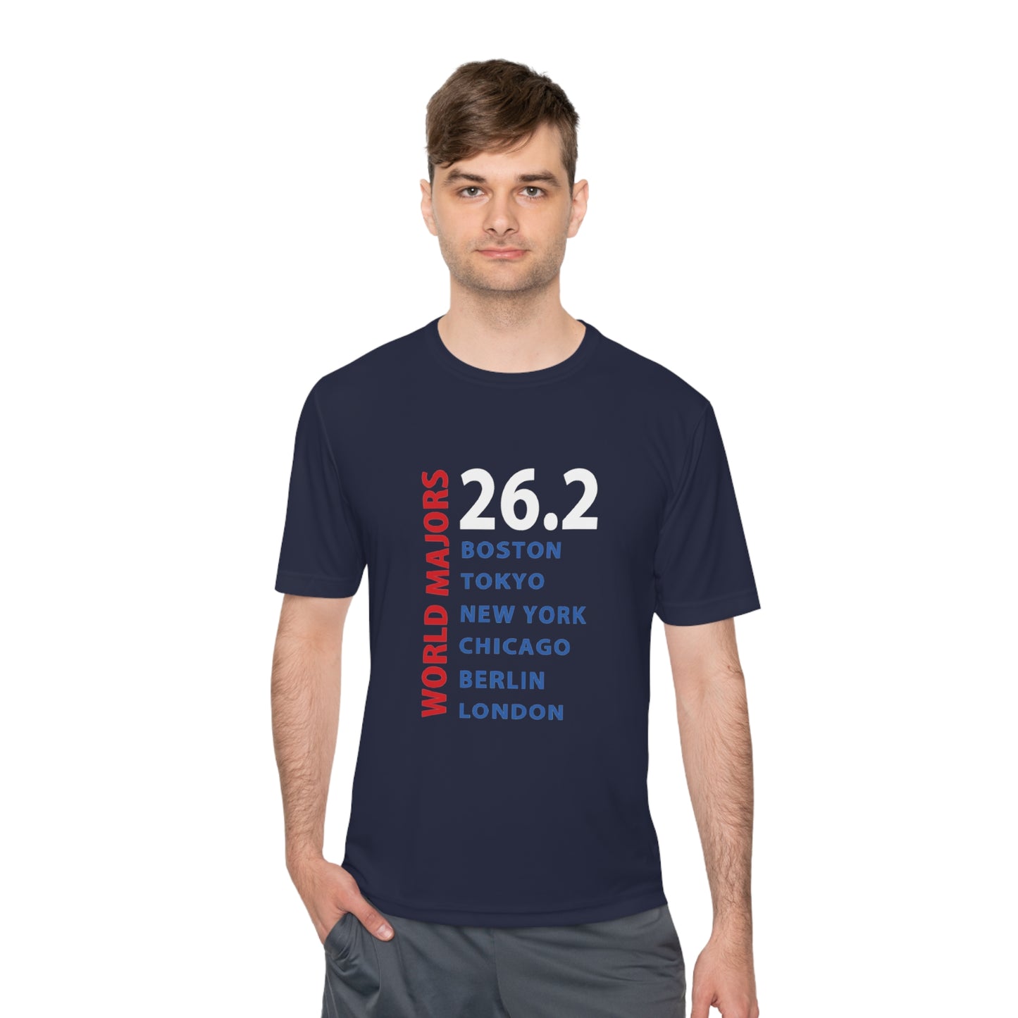 Marathon Majors List Unisex Moisture Wicking Tee