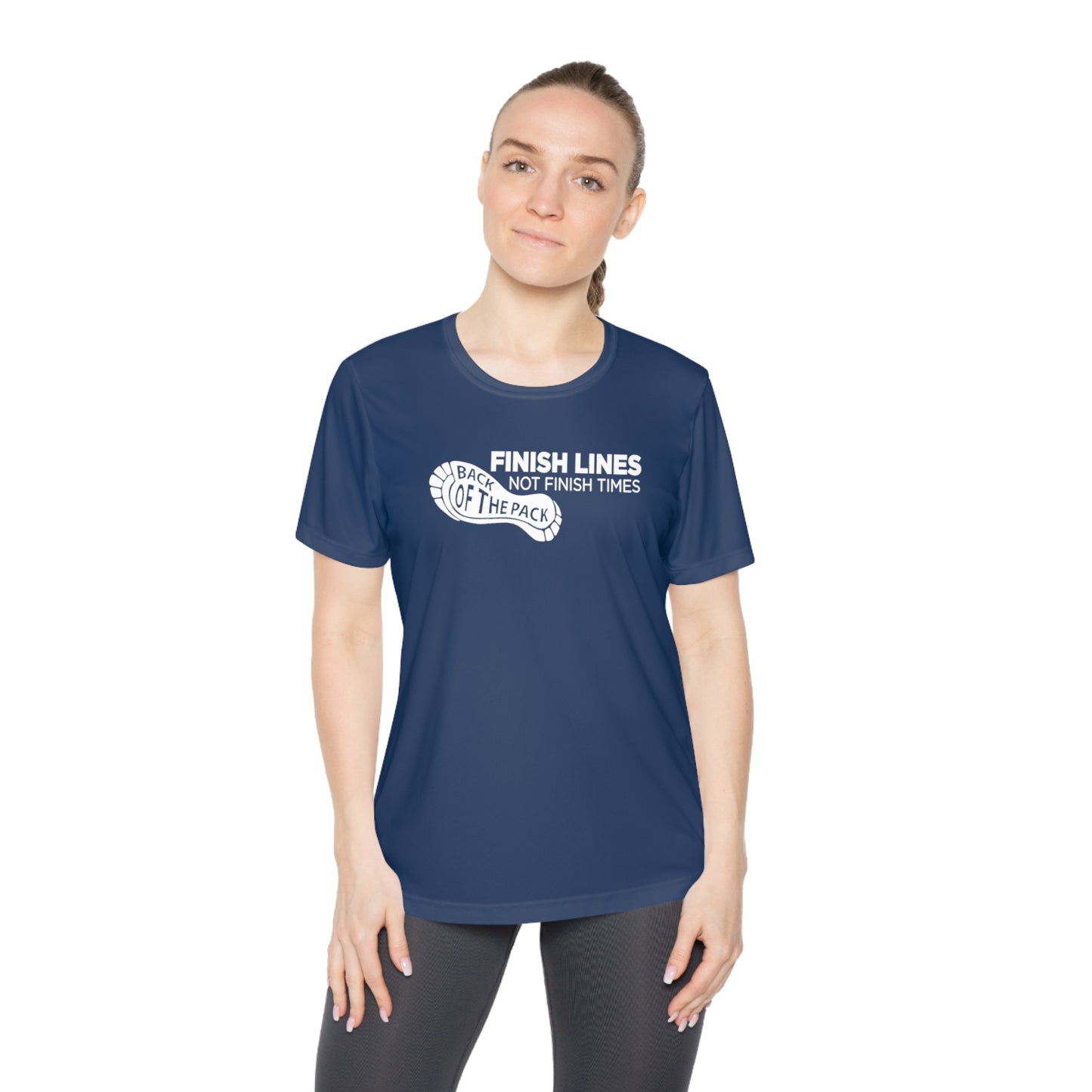 Back of the pack slogan Ladies Competitor Tee