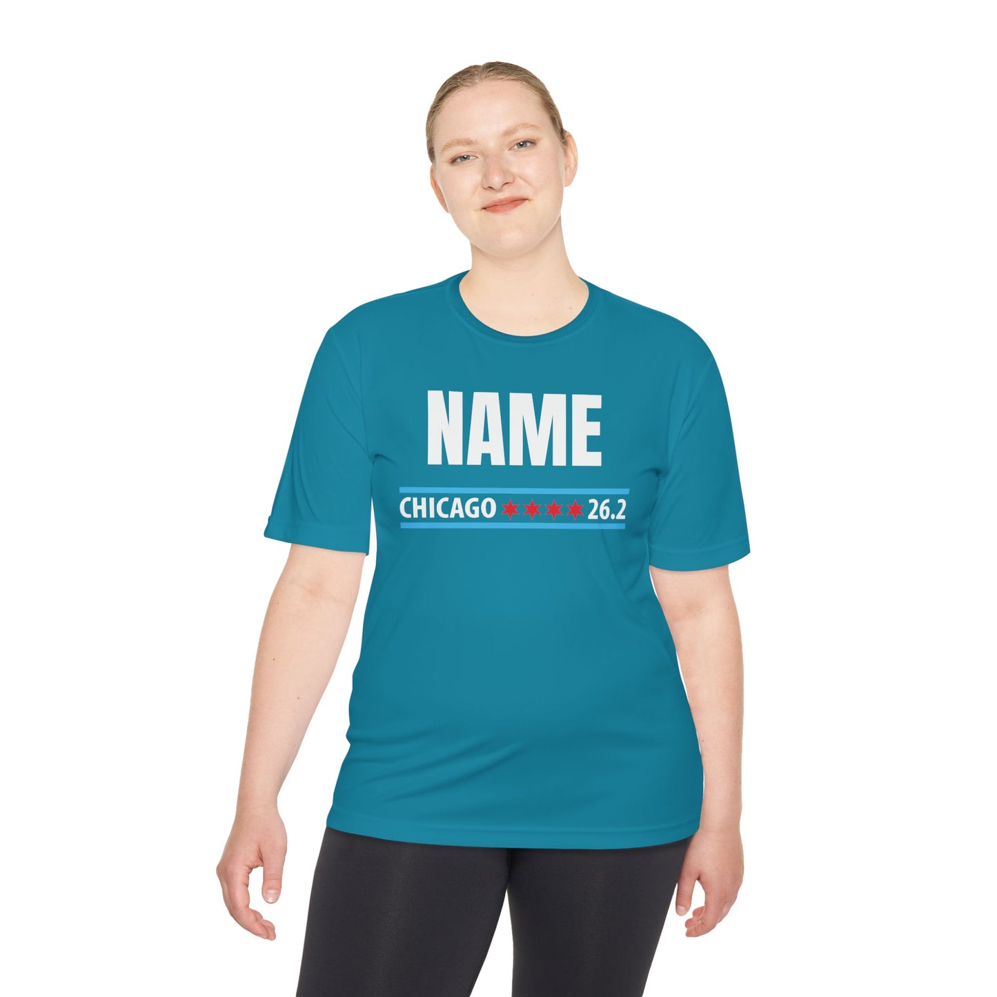 Customizable Chicago Marathon Moisture Wicking Tee, Running Shirt, Gift for Runners, Sports Apparel, Marathon Shirt, Fitness Gift