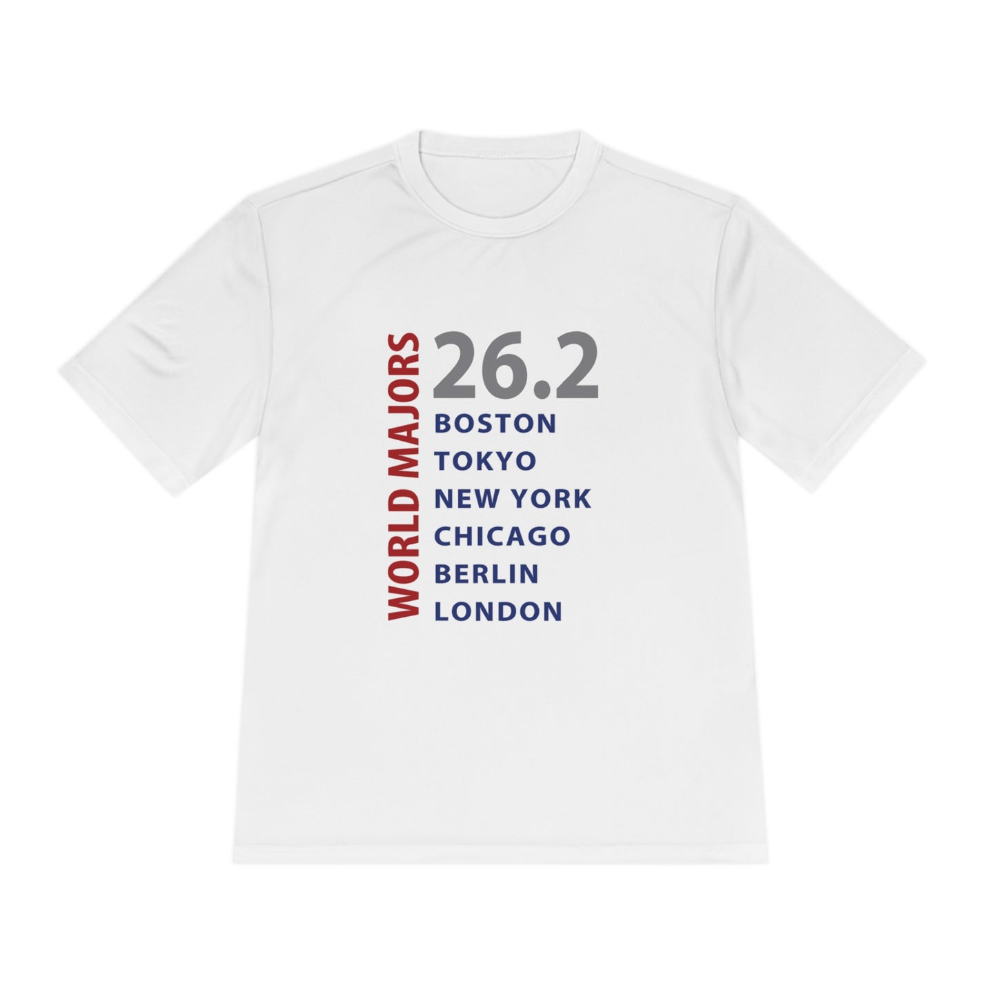Marathon Majors List Unisex Moisture Wicking Tee