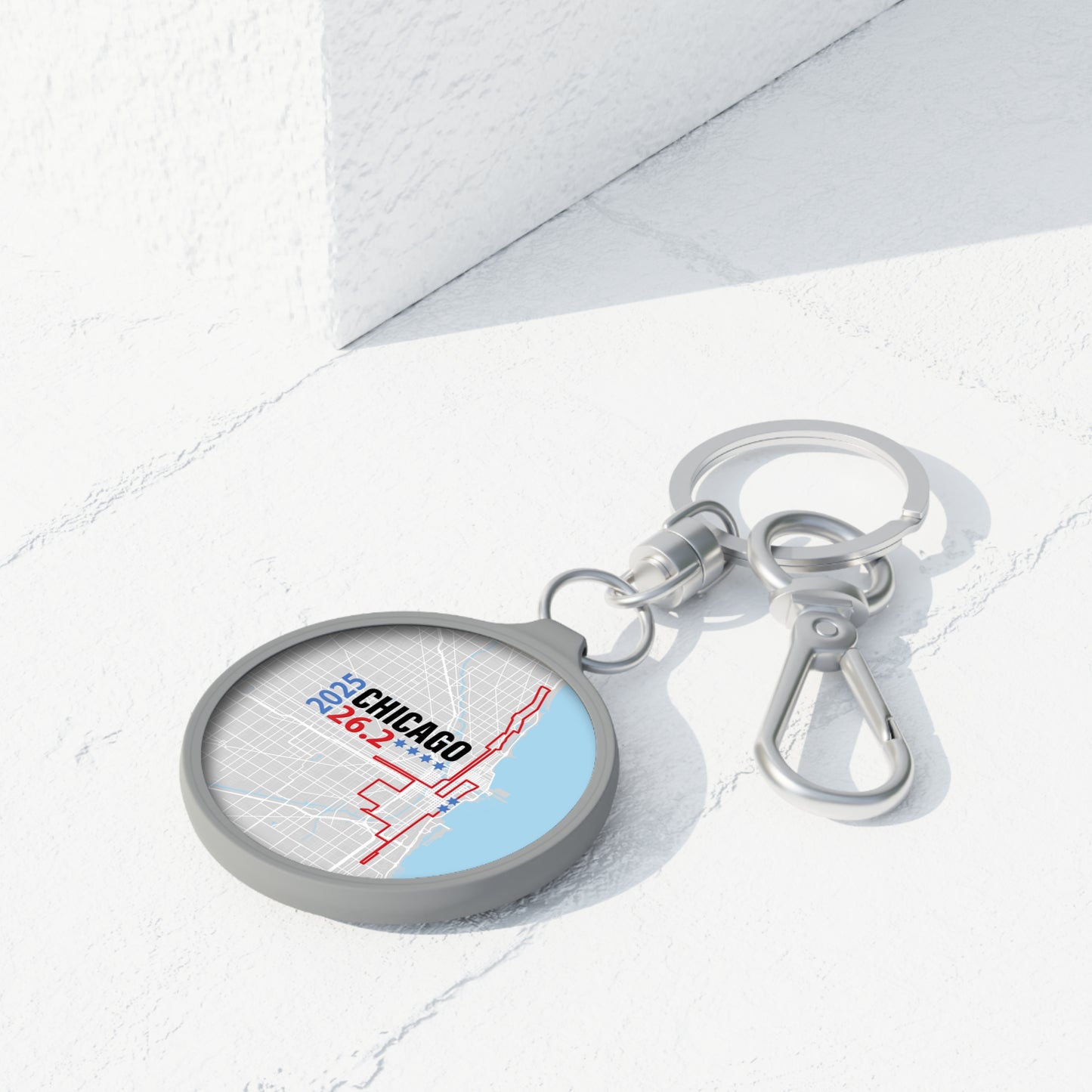2025 Chicago 26.2 Keyring Tag, Custom Keychain, Unique Gift for Runners, Motivational Keepsake, Race Day Favor