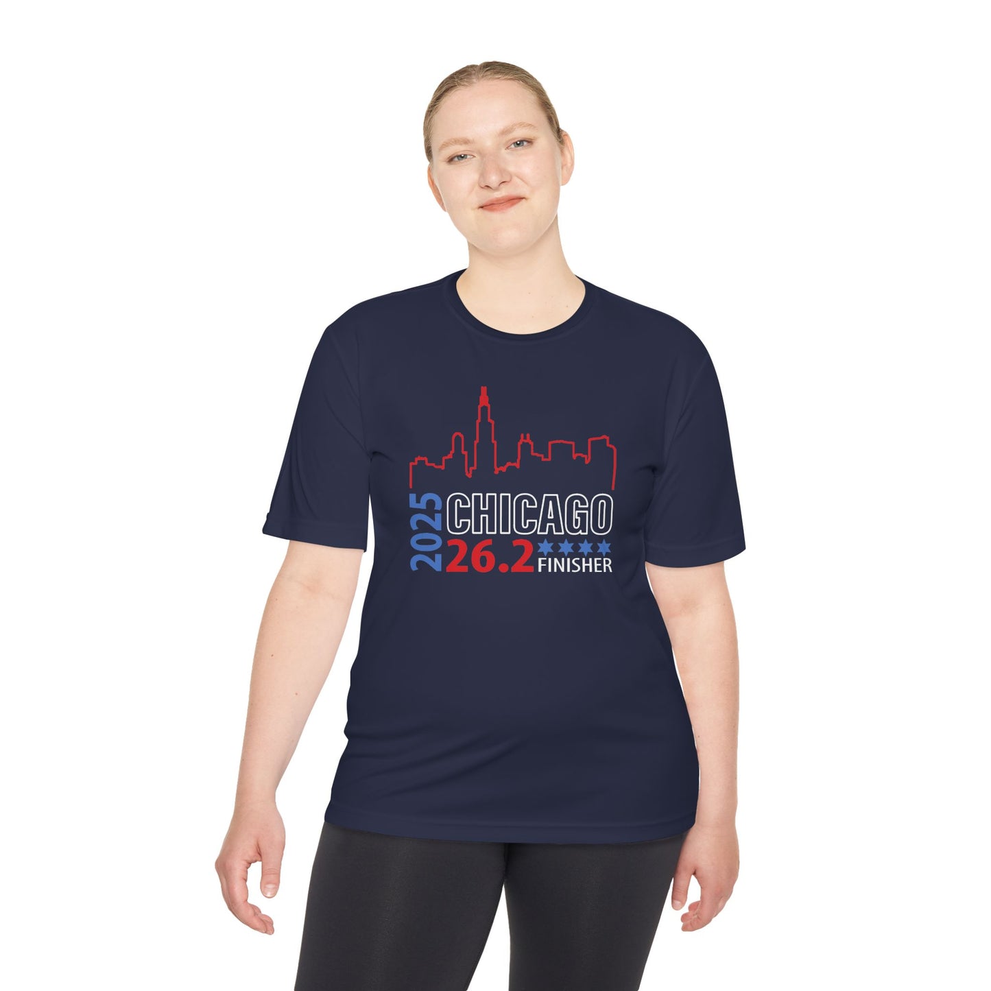 2025 Chicago 26.2 Finisher Tee, Unisex Moisture Wicking Shirt, Running Gear, Sportswear, Gift for Runners, Marathon Training Apparel