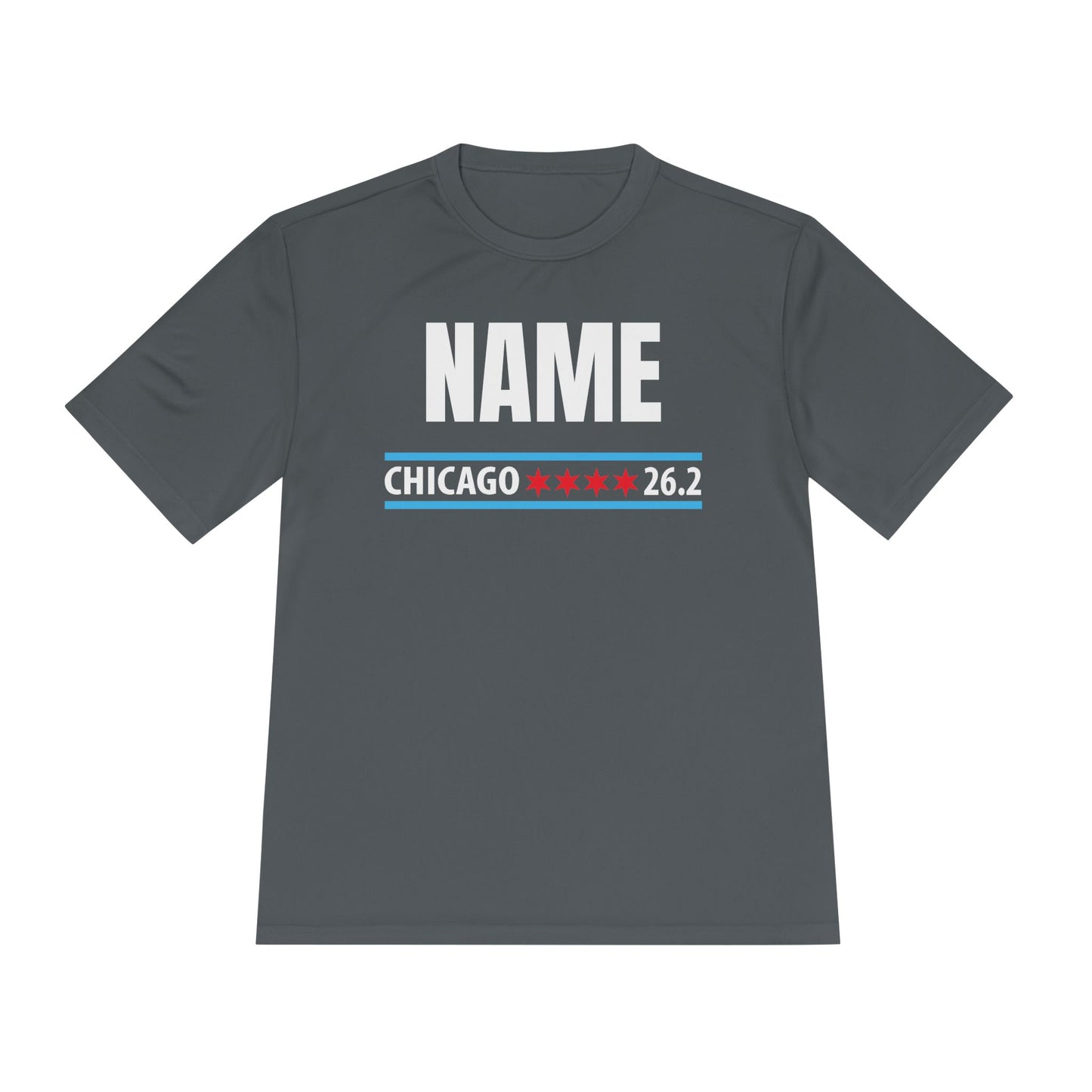Customizable Chicago Marathon Moisture Wicking Tee, Running Shirt, Gift for Runners, Sports Apparel, Marathon Shirt, Fitness Gift