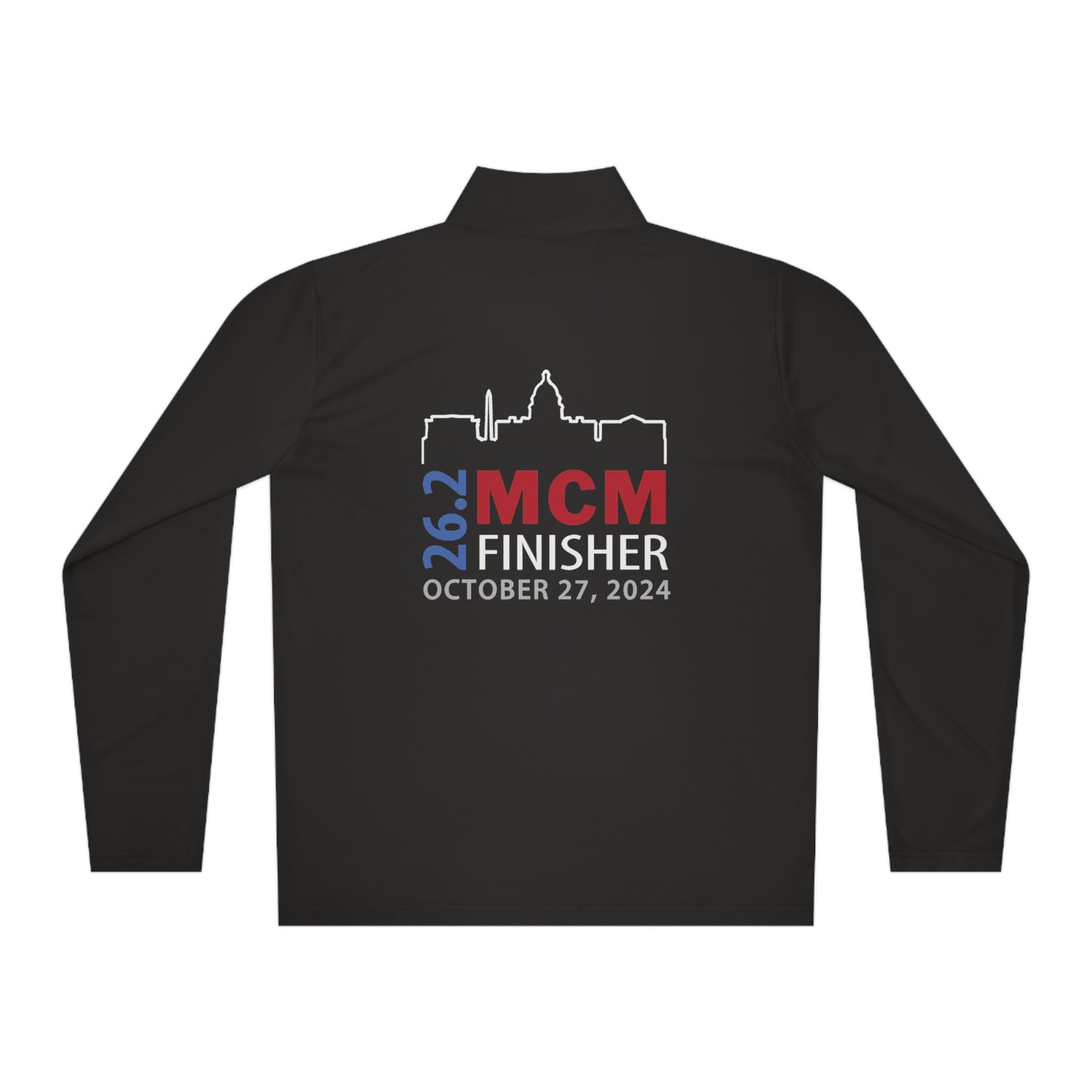2024 MCM Finisher Unisex Quarter-Zip Pullover-Runs Large Check Size chart