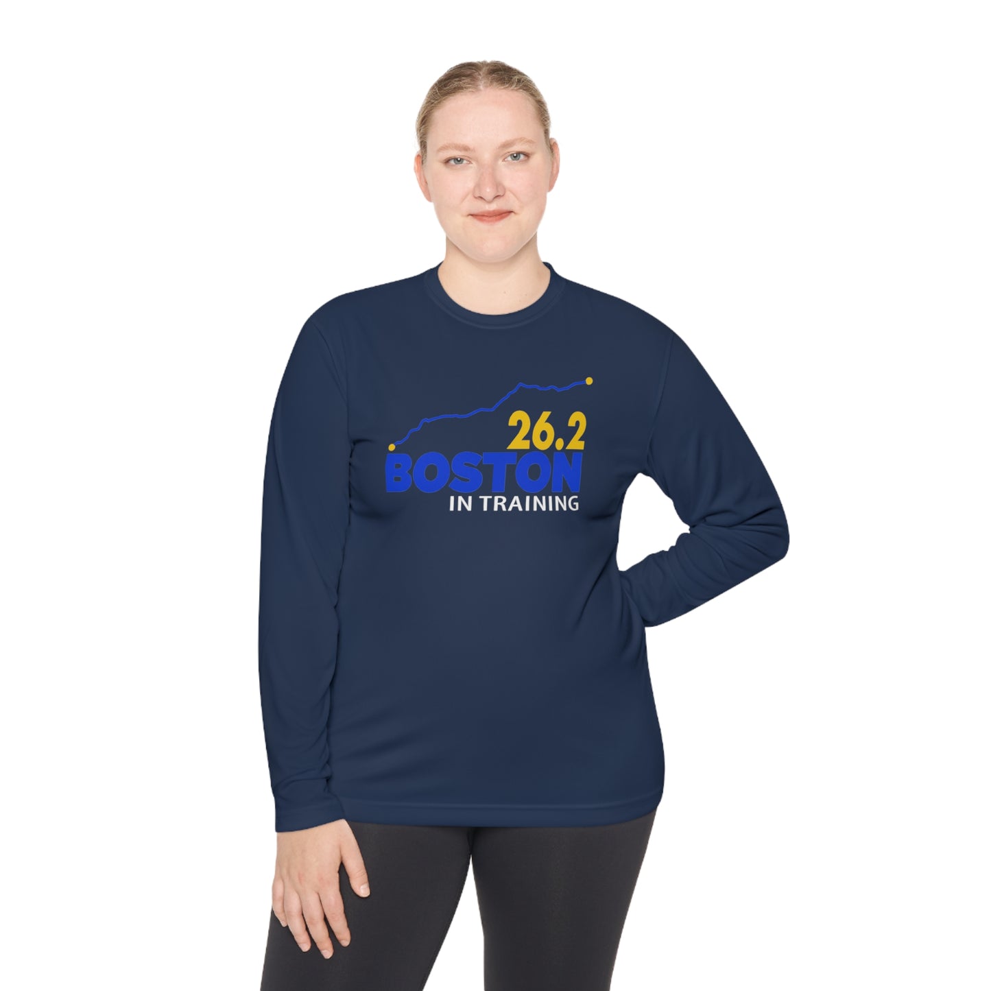 Boston 26.2 in training- Unisex Lightweight Long Sleeve Tee