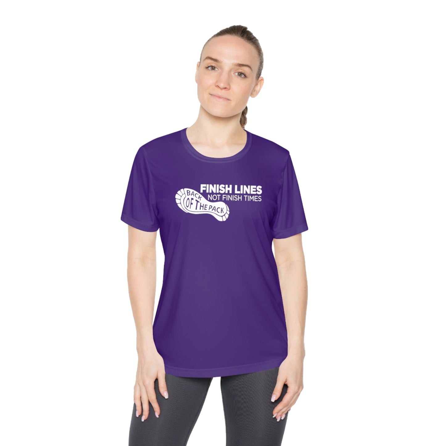 Back of the pack slogan Ladies Competitor Tee