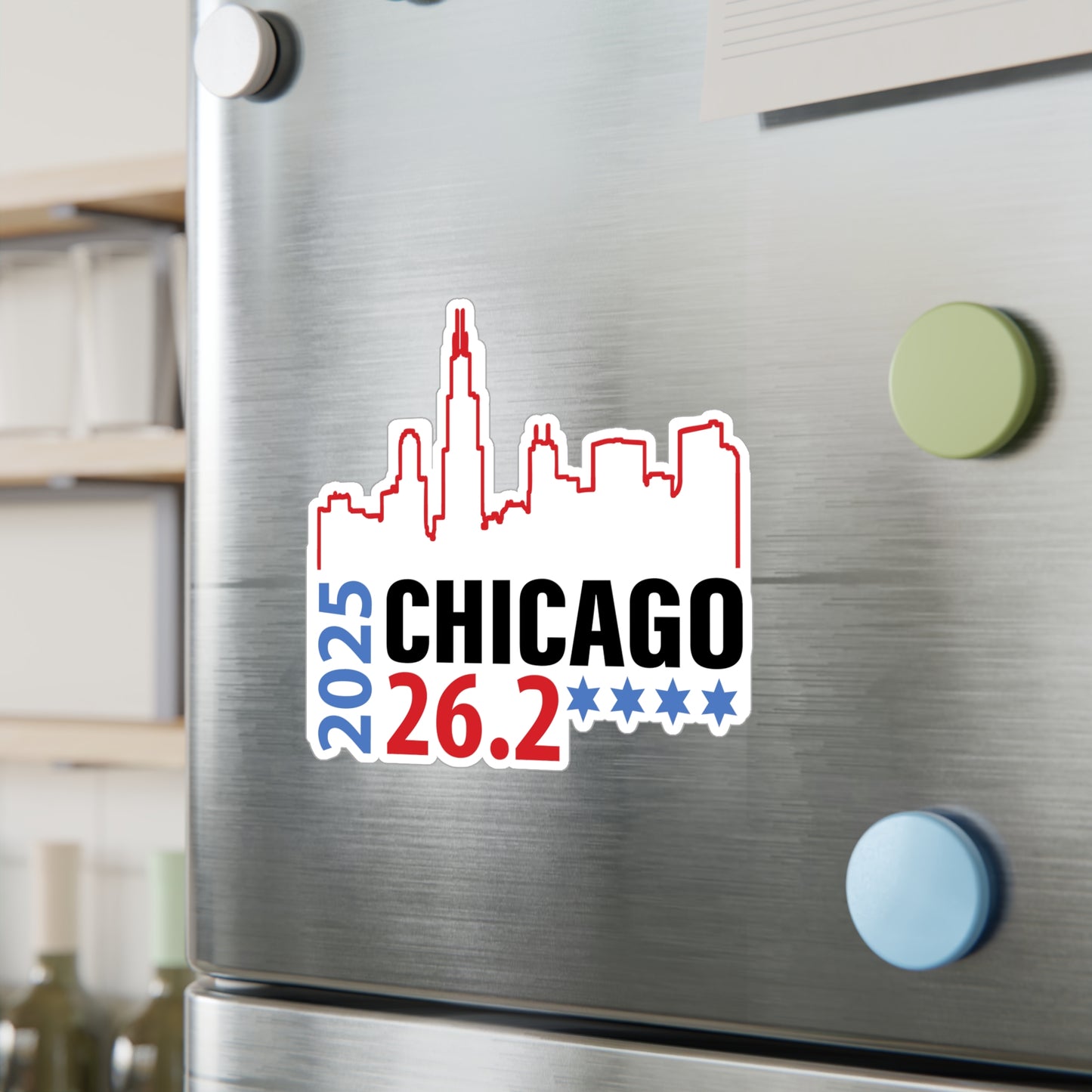2025 Chicago 26.2 Vinyl Decal, 2025 Chicago 26.2 Sticker, Running Gift, Race Day Decor, Sports Enthusiast Vinyl