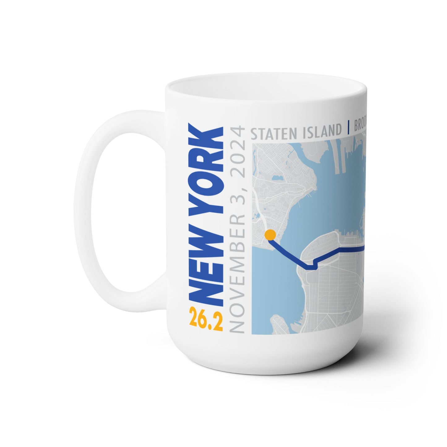 2024 NYC Route Ceramic Mug 15oz
