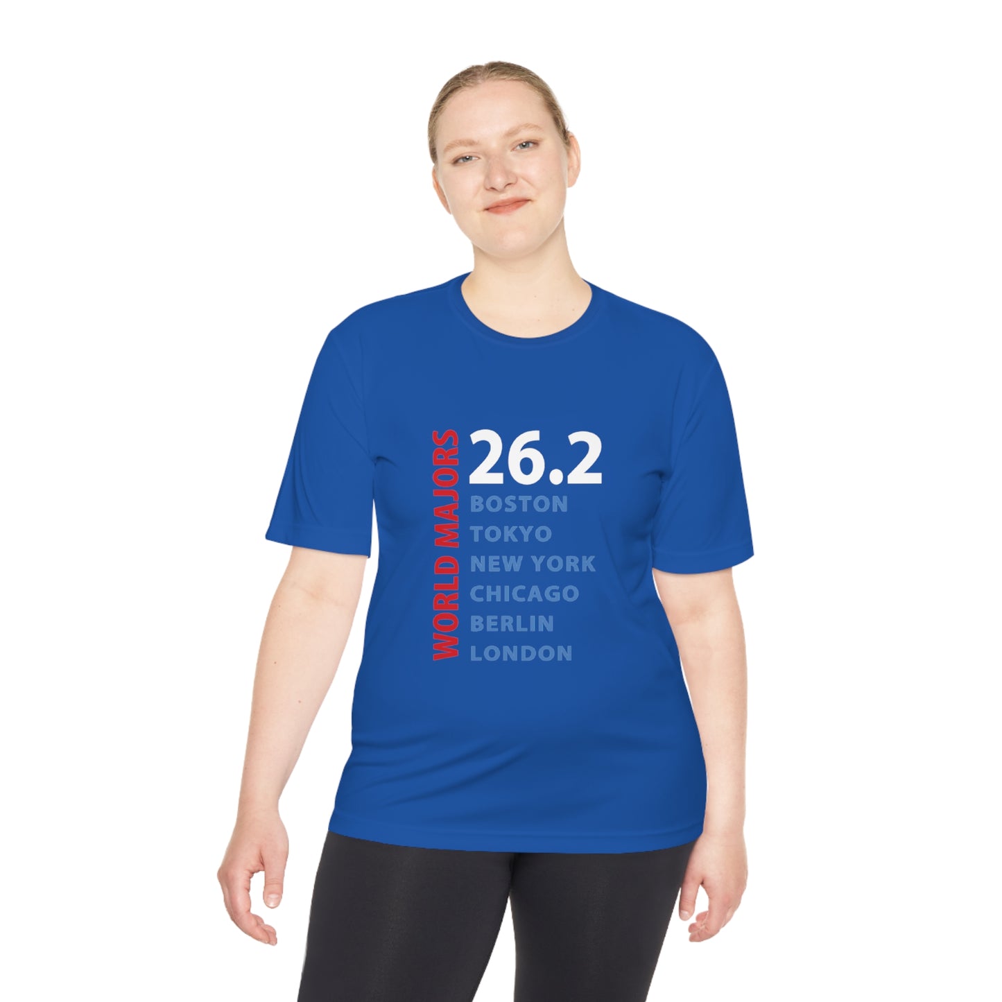 Marathon Majors List Unisex Moisture Wicking Tee