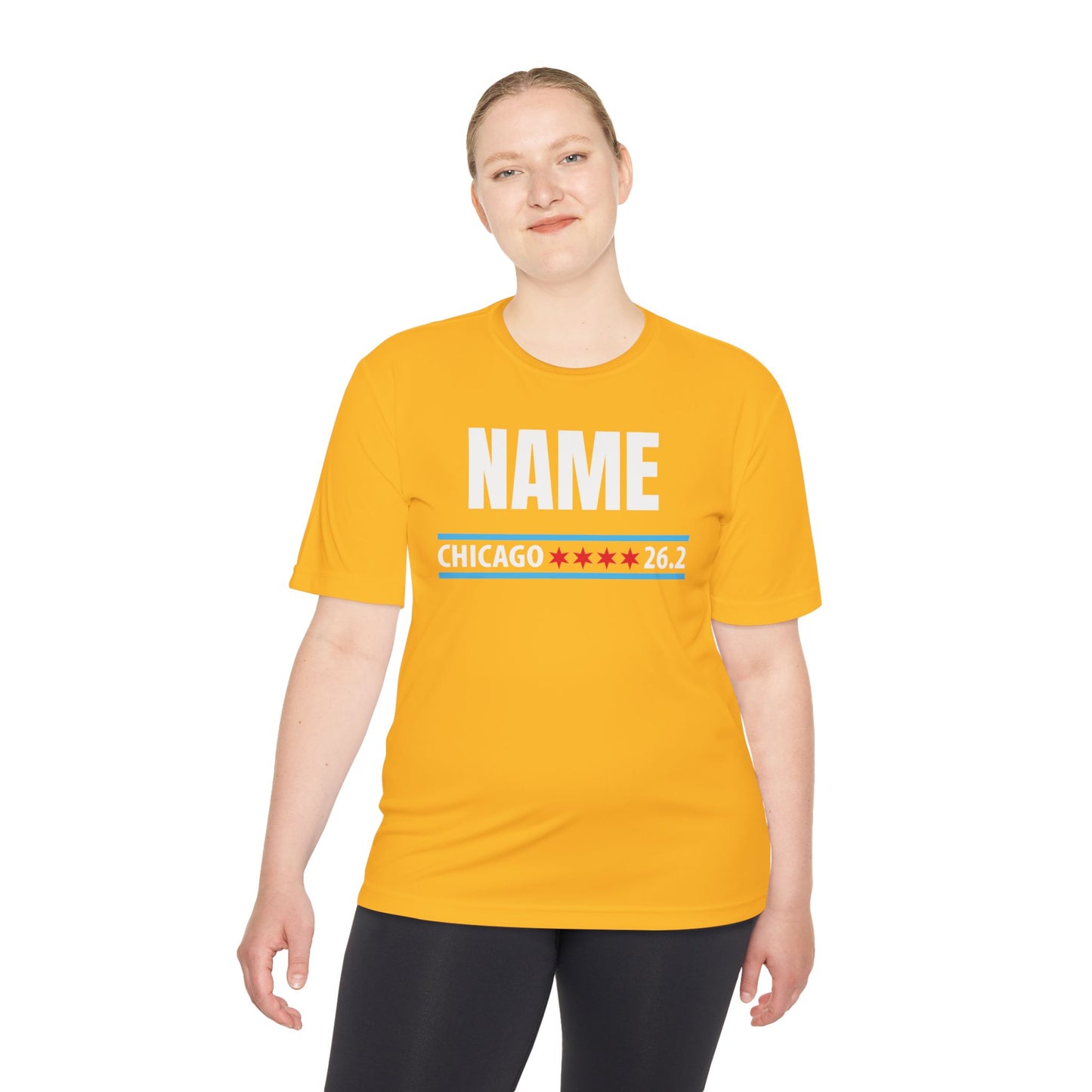 Customizable Chicago Marathon Moisture Wicking Tee, Running Shirt, Gift for Runners, Sports Apparel, Marathon Shirt, Fitness Gift