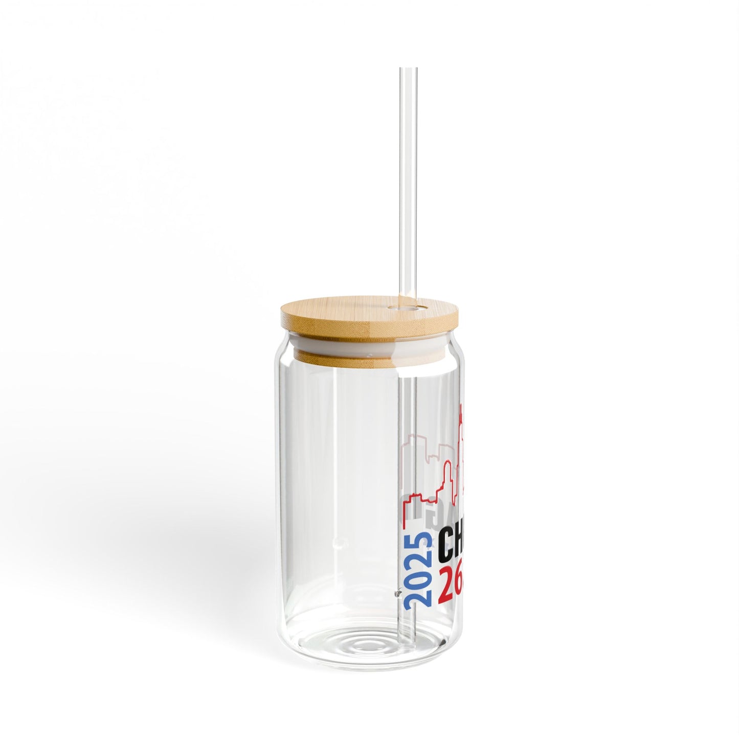 2025 Chicago 26.2 Sipper Glass, Eco-Friendly Drinkware, Running Gift, Sports Enthusiast, Event Keepsake, Commemorative