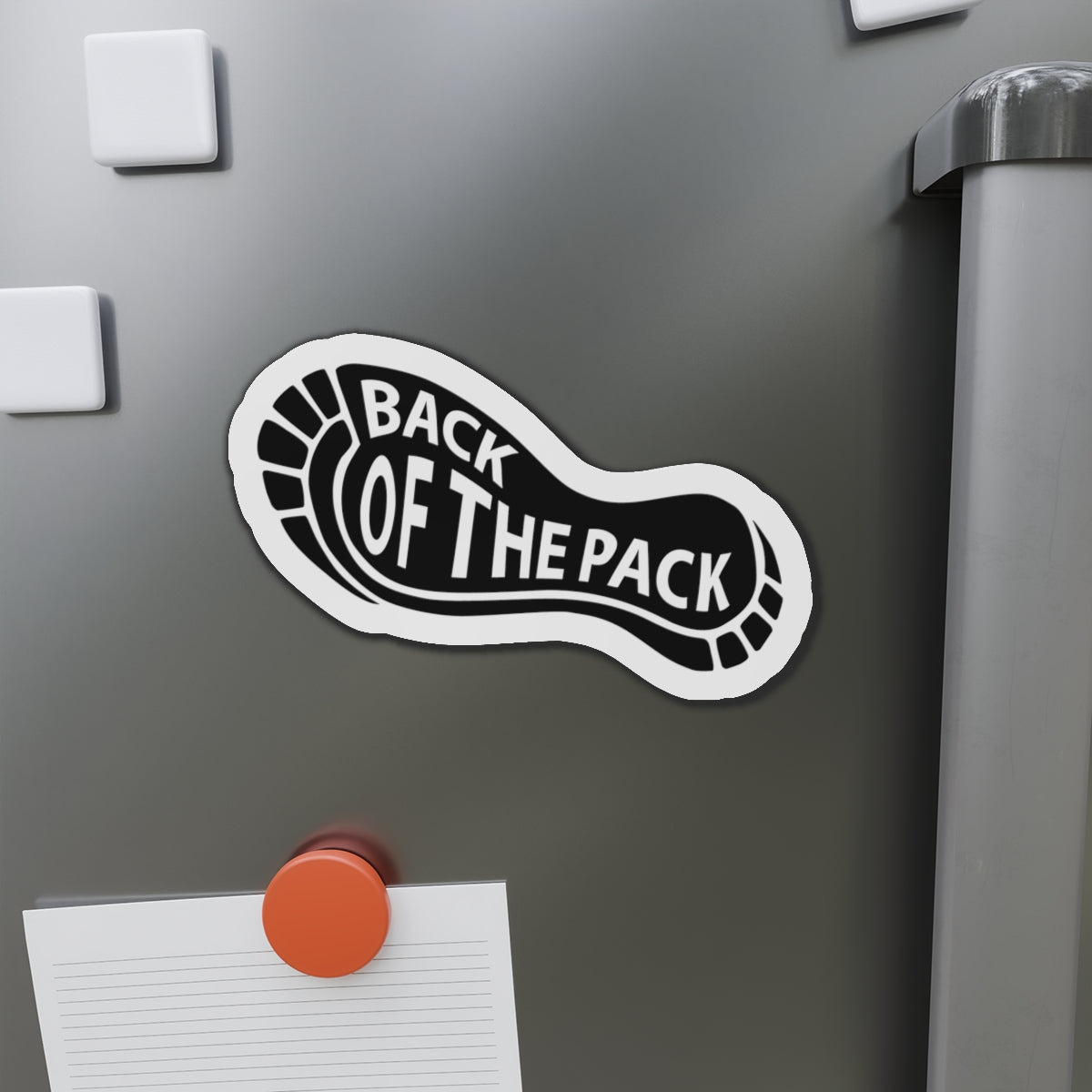 Back of the pack Die-Cut Magnets
