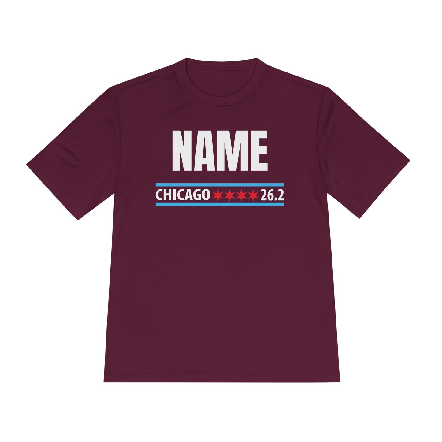 Customizable Chicago Marathon Moisture Wicking Tee, Running Shirt, Gift for Runners, Sports Apparel, Marathon Shirt, Fitness Gift