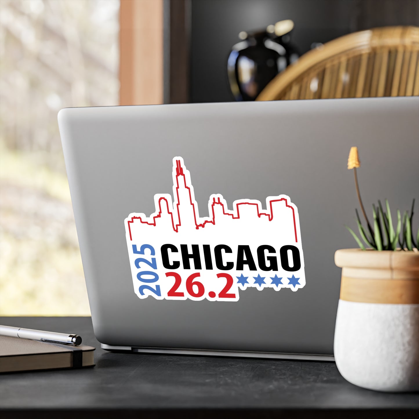 2025 Chicago 26.2 Vinyl Decal, 2025 Chicago 26.2 Sticker, Running Gift, Race Day Decor, Sports Enthusiast Vinyl