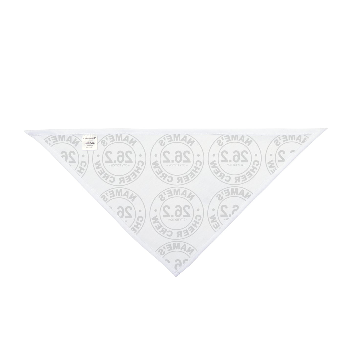 Customizable Pet Bandana Marathon Cheer Crew, Dog Apparel for Events, Dog Scarf, Pet Accessory, Personalized Dog Gear