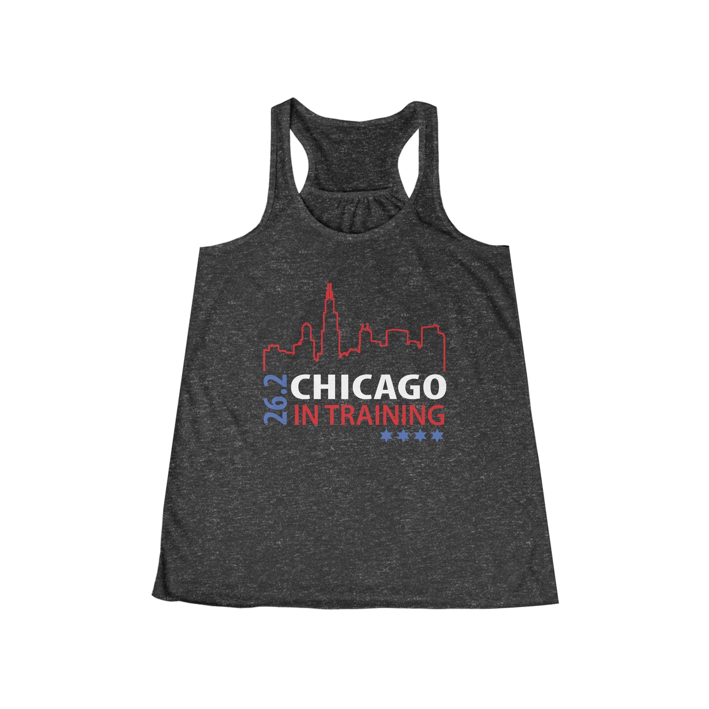 Chicago 26.2 in training Women's Flowy Racerback Tank