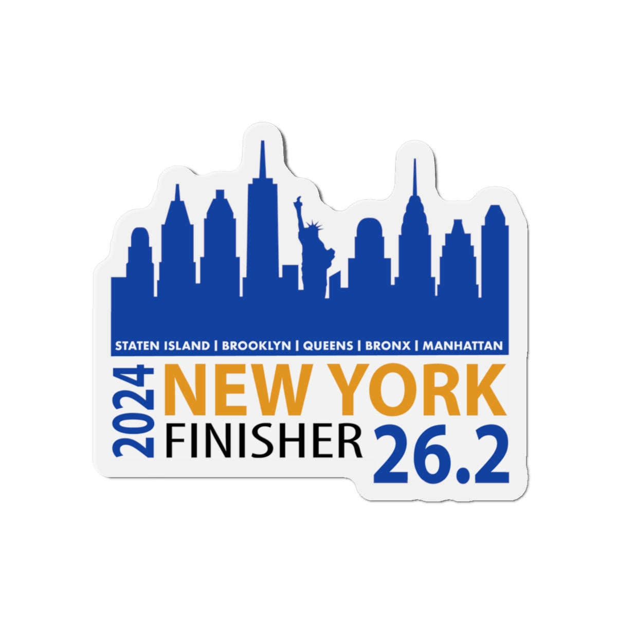 2024 NYC finisher Finisher Kiss-Cut Magnets
