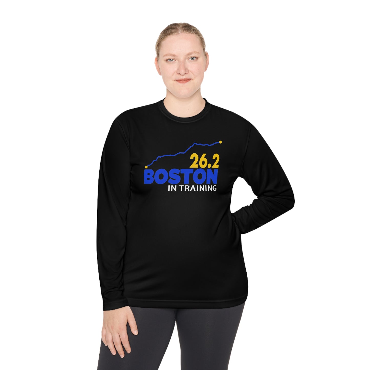 Boston 26.2 in training- Unisex Lightweight Long Sleeve Tee
