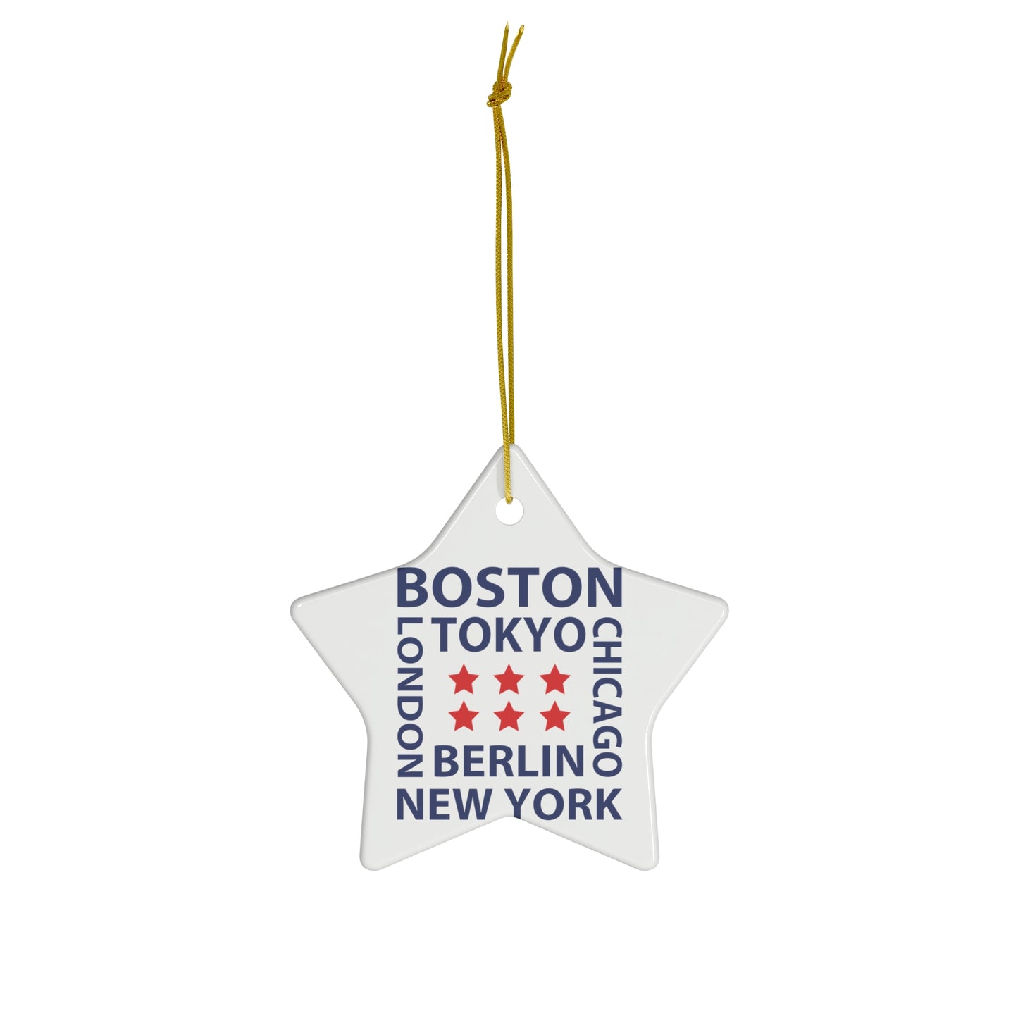 Marathon Majors Ceramic Ornament, 4 Shapes