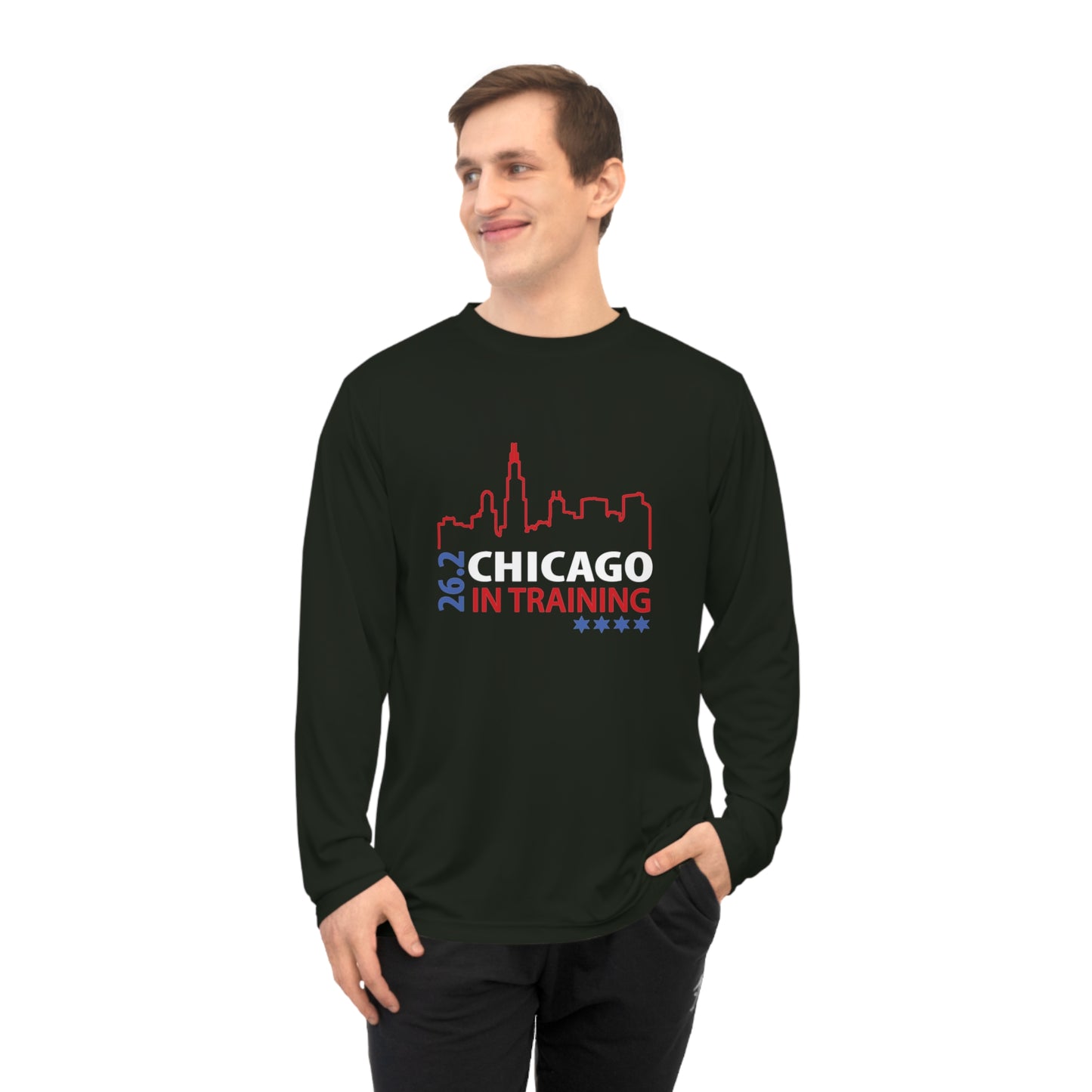 Chicago 26.2 in training Unisex Performance Long Sleeve Shirt