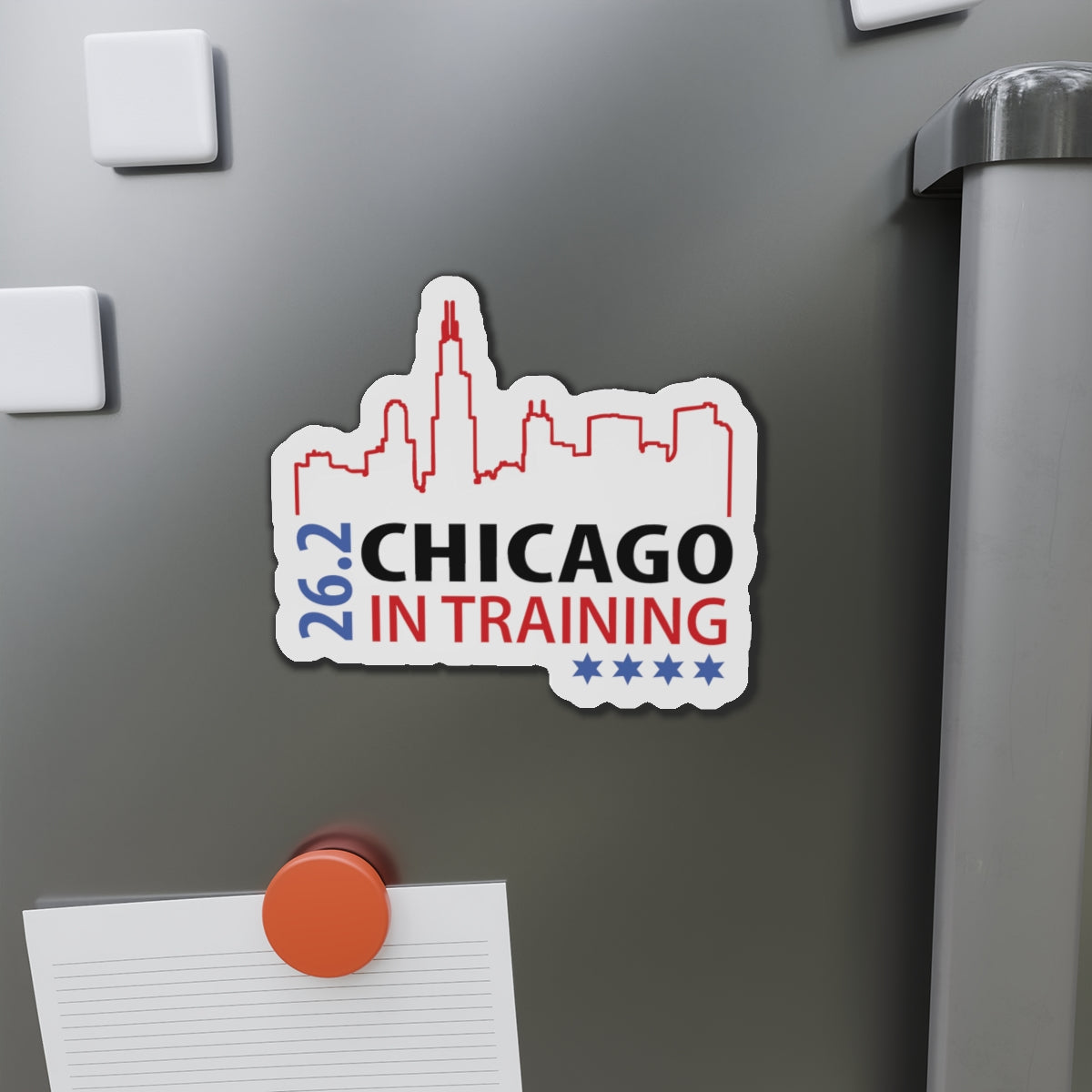 Chicago 26.2 in training Die-Cut Magnets