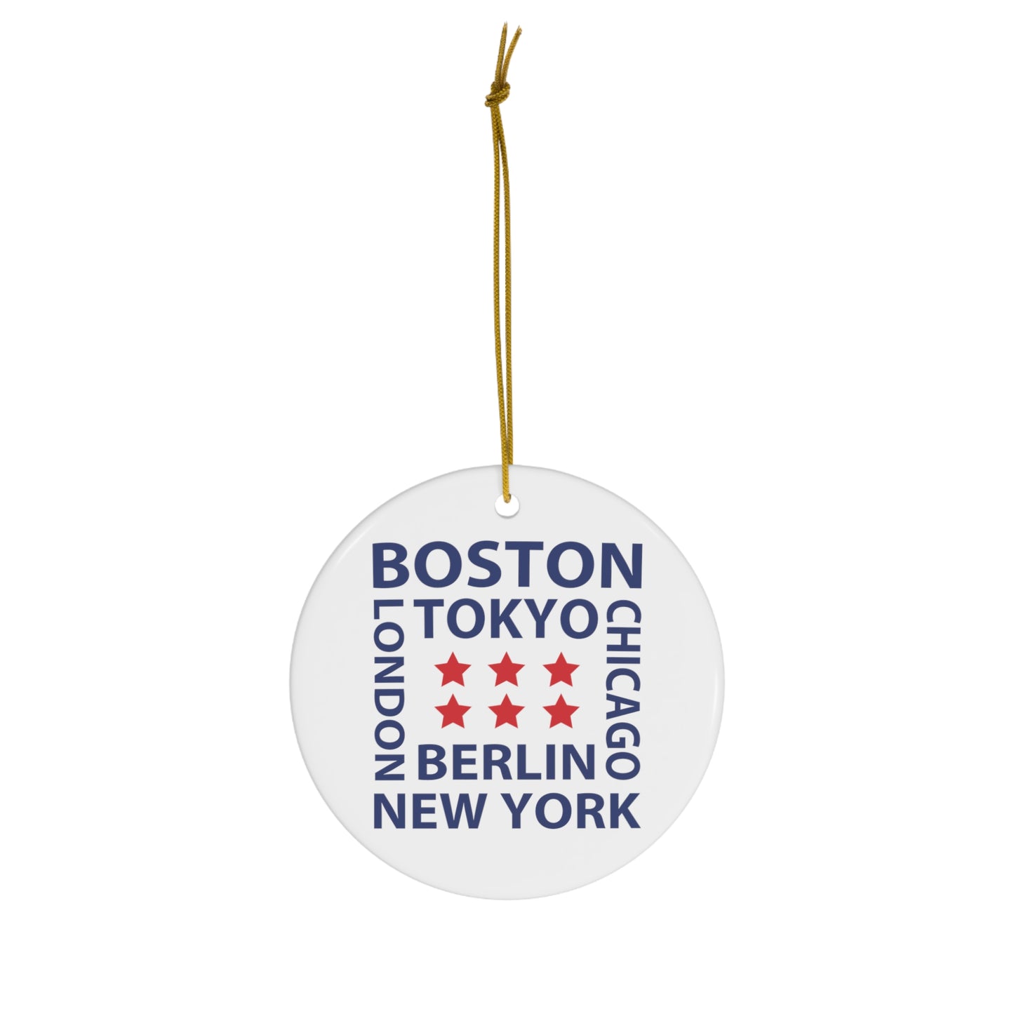 Marathon Majors Ceramic Ornament, 4 Shapes