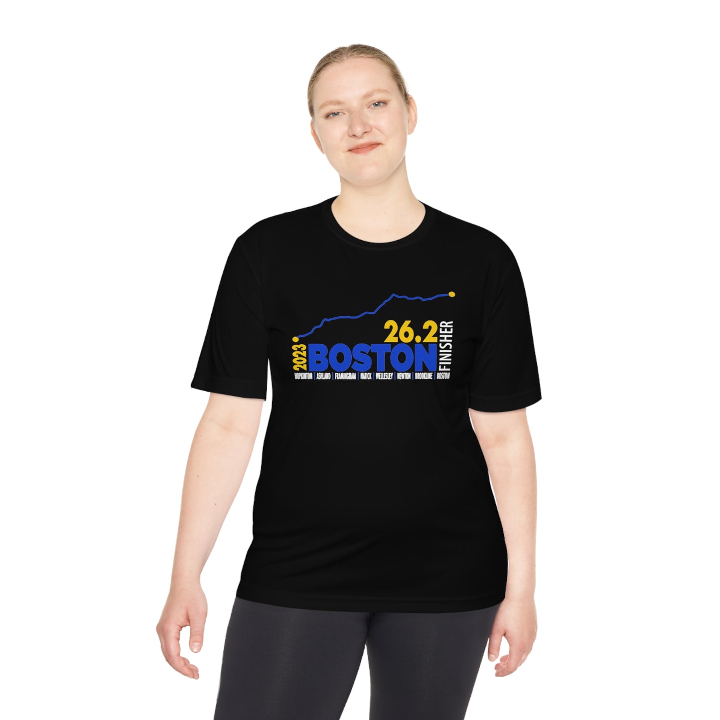 26.2 Boston 2023 finisher Unisex Moisture Wicking Tee