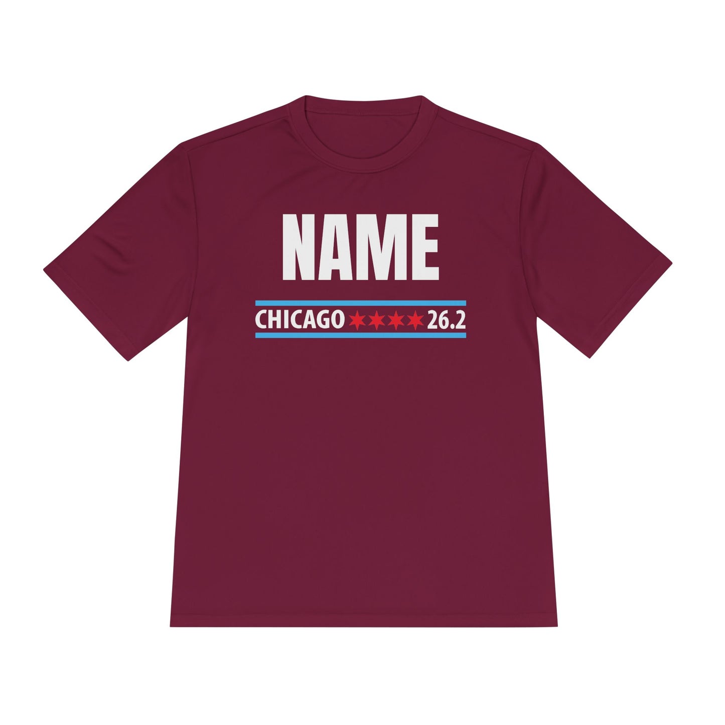 Customizable Chicago Marathon Moisture Wicking Tee, Running Shirt, Gift for Runners, Sports Apparel, Marathon Shirt, Fitness Gift