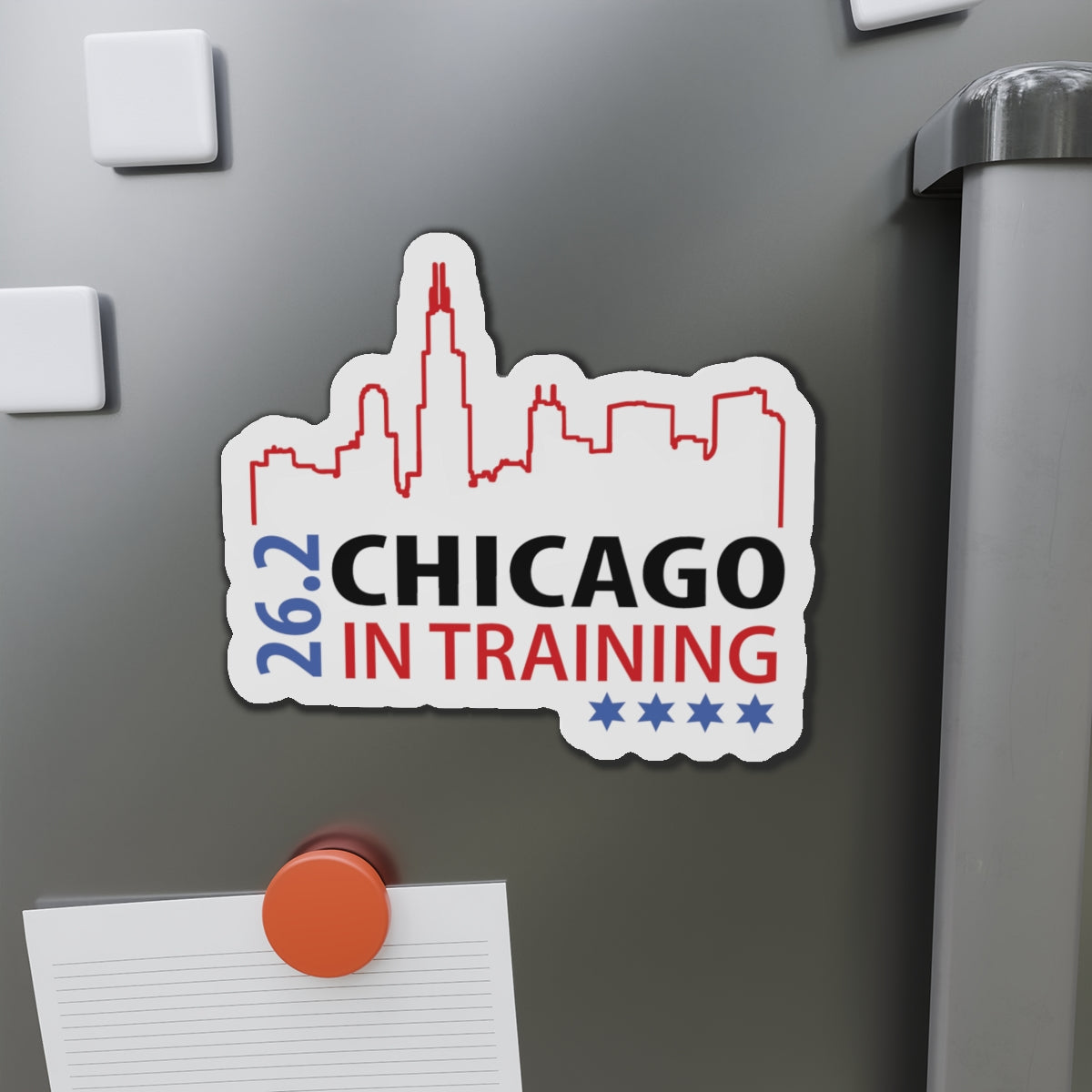 Chicago 26.2 in training Die-Cut Magnets