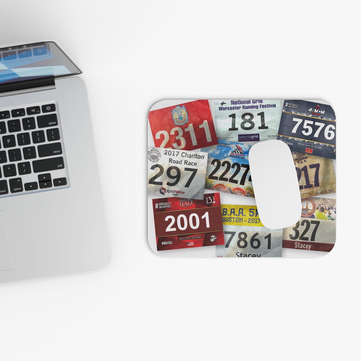 Custom Race bib Mouse Pad (Rectangle)