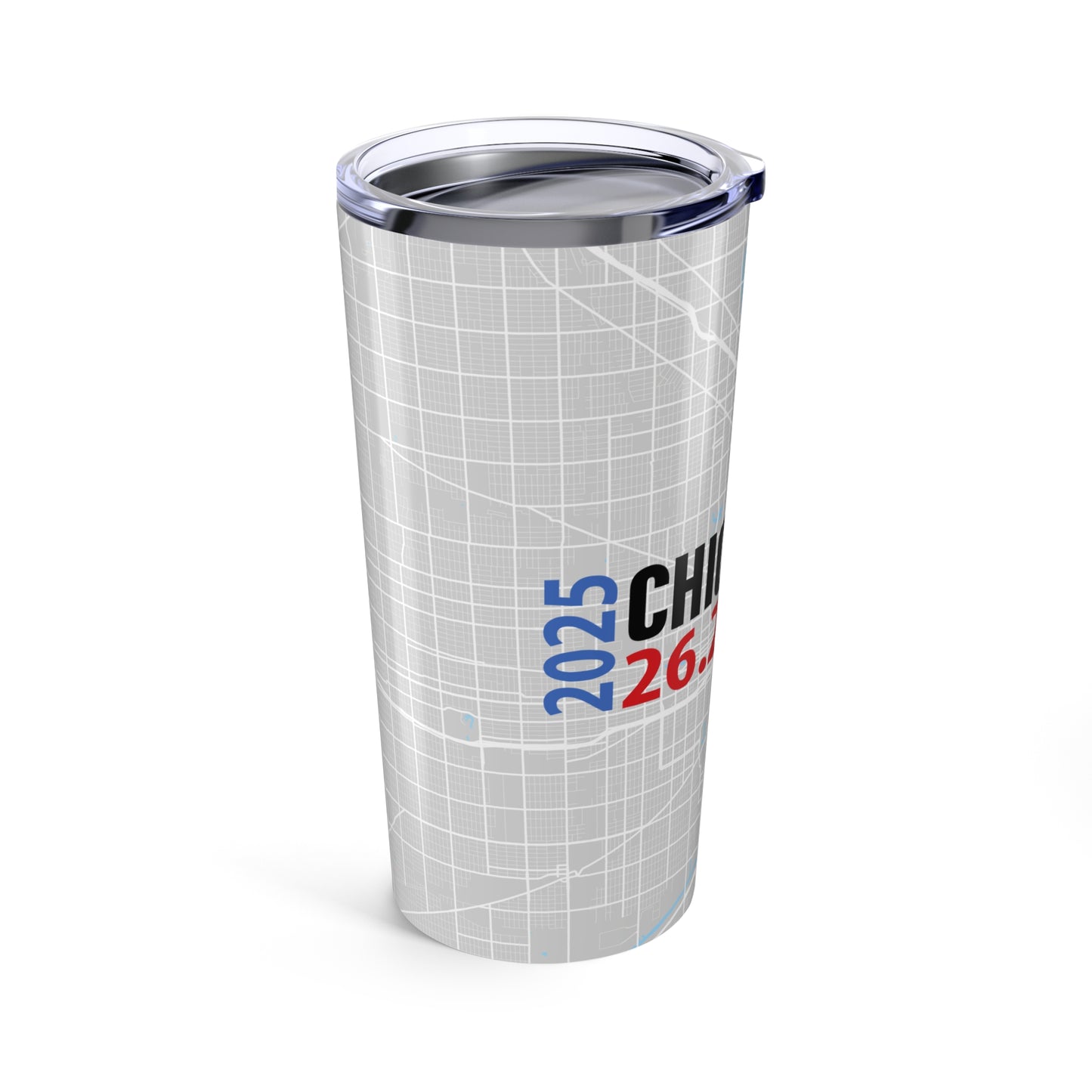 2025 Chicago 26.2 20oz Tumbler, Running Gift, Sports Enthusiast Drinkware, Travel Mug, Race Day Accessory, Fitness Motivational