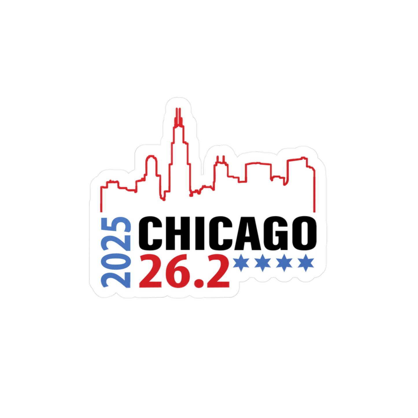2025 Chicago 26.2 Vinyl Decal, 2025 Chicago 26.2 Sticker, Running Gift, Race Day Decor, Sports Enthusiast Vinyl