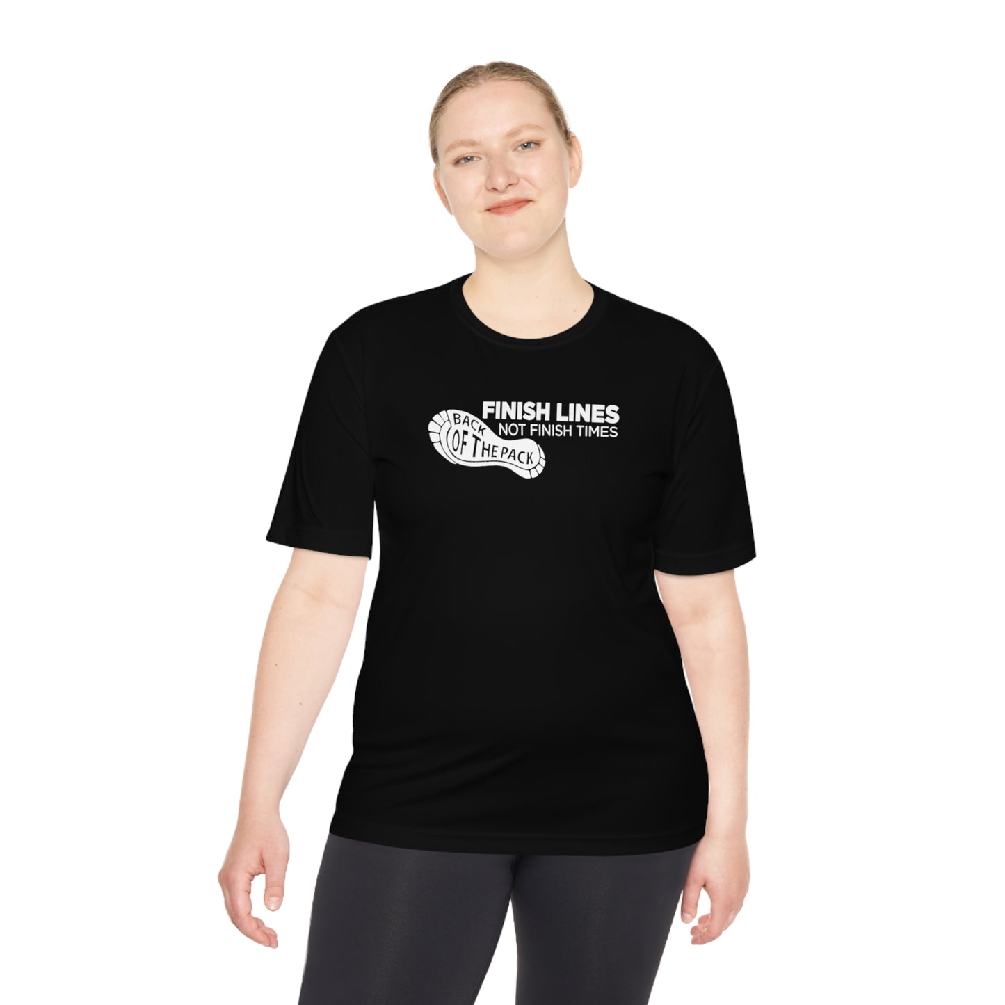 Back of the pack slogan Unisex Moisture Wicking Tee