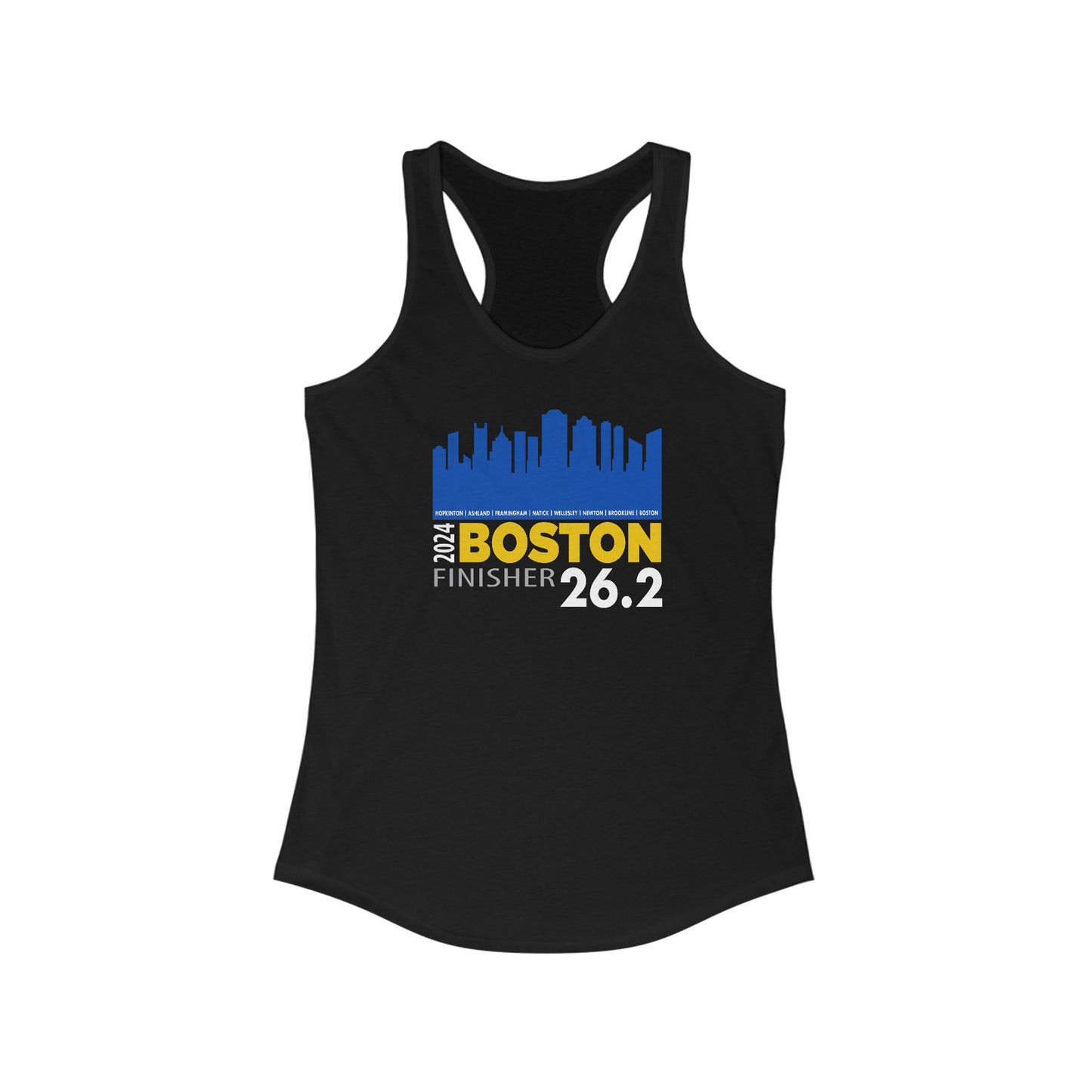 Boston 26.2 finisher 2024- Women's Ideal Racerback Tank
