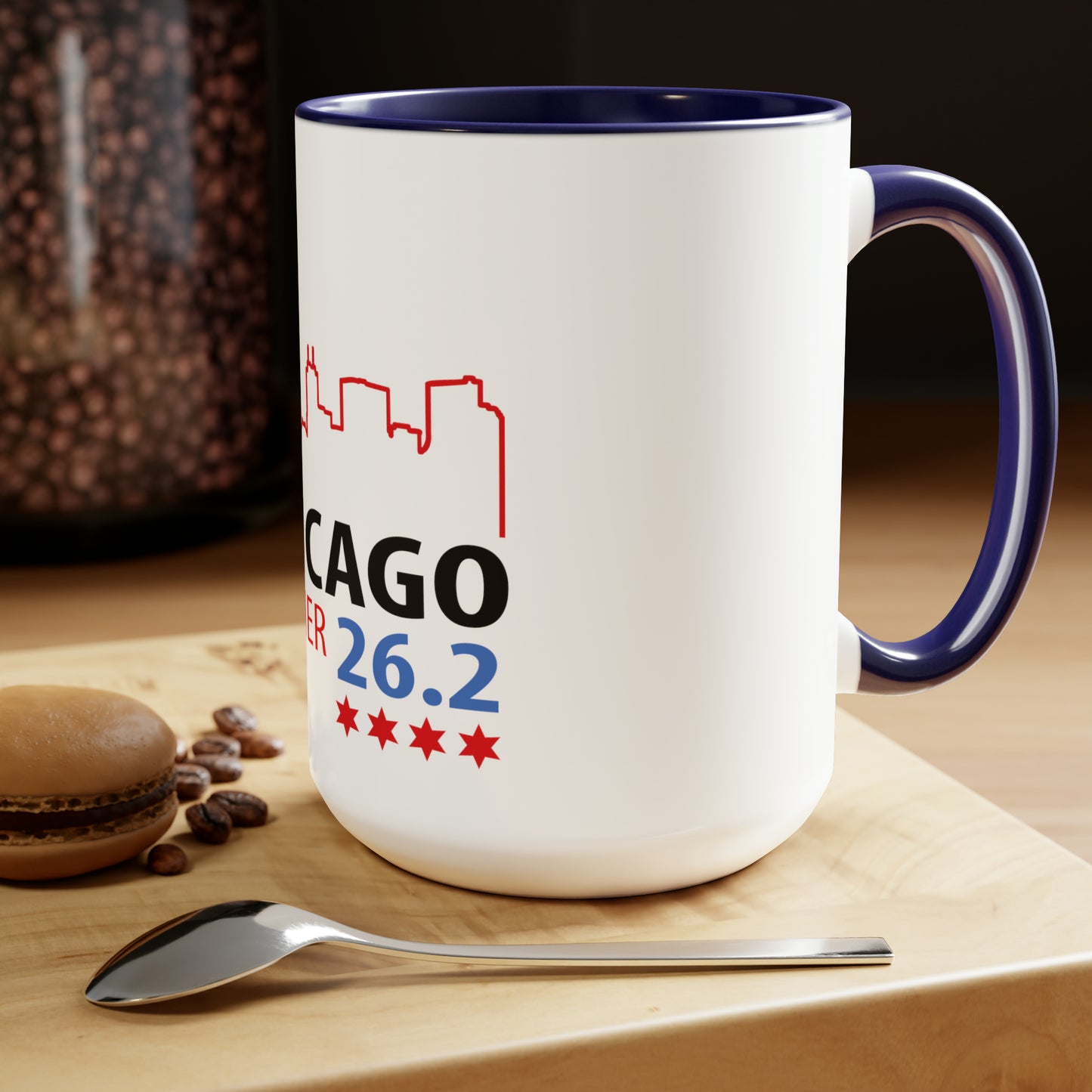 Chicago 26.2 2023 Finisher Two-Tone Coffee Mugs, 15oz